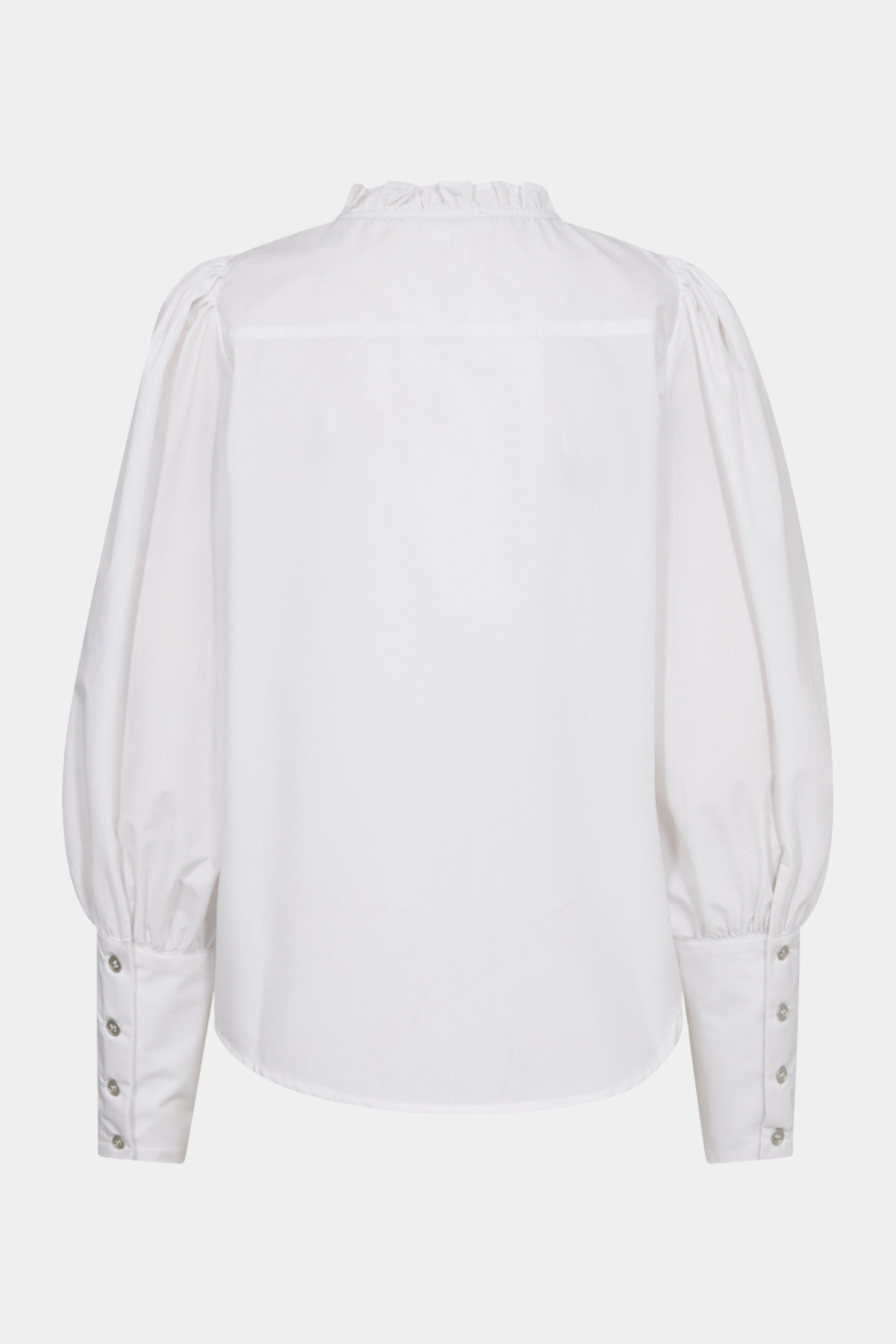 CoCC crisp pintuck lace shirt