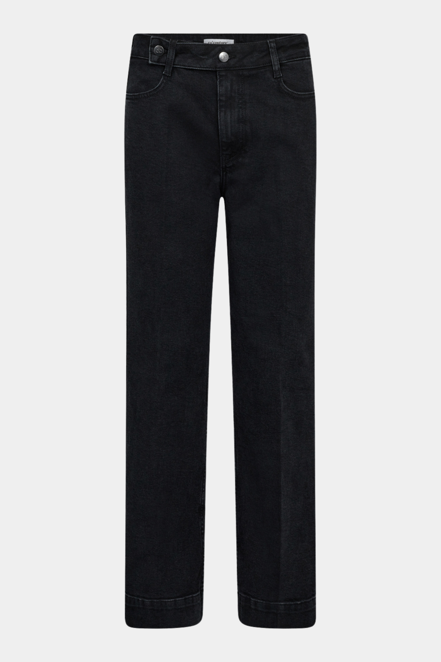 buks, pant, jeans, denim, grå, gråvask, mørkegrå, washed, straight, vidde, vid, stretchy, stræk, elastik, cool, rå, hverdag, kvinde, dame, woman