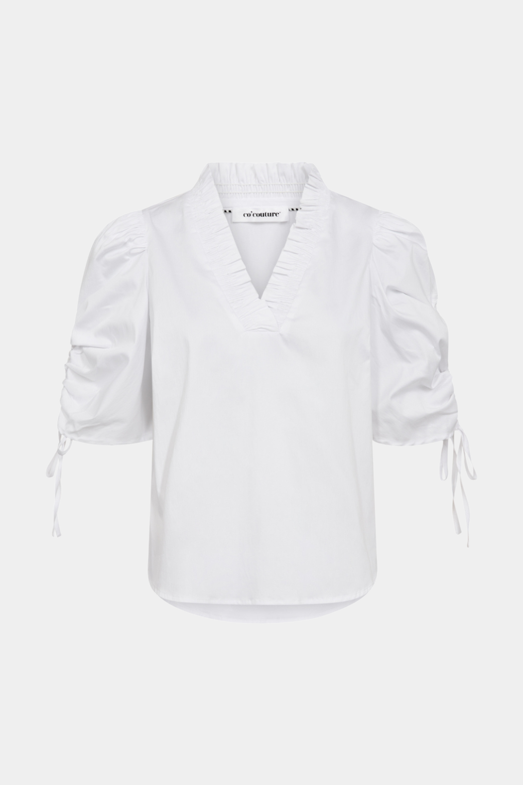 top, bluse, flæser, frill, rynk, bindebånd, bånd, hvid, Fin, smuk, elegant, klassisk, staple, feminin, pæn, rå, cool, sej, unik, musthave, hverdag, fest, kvinde, dame, woman