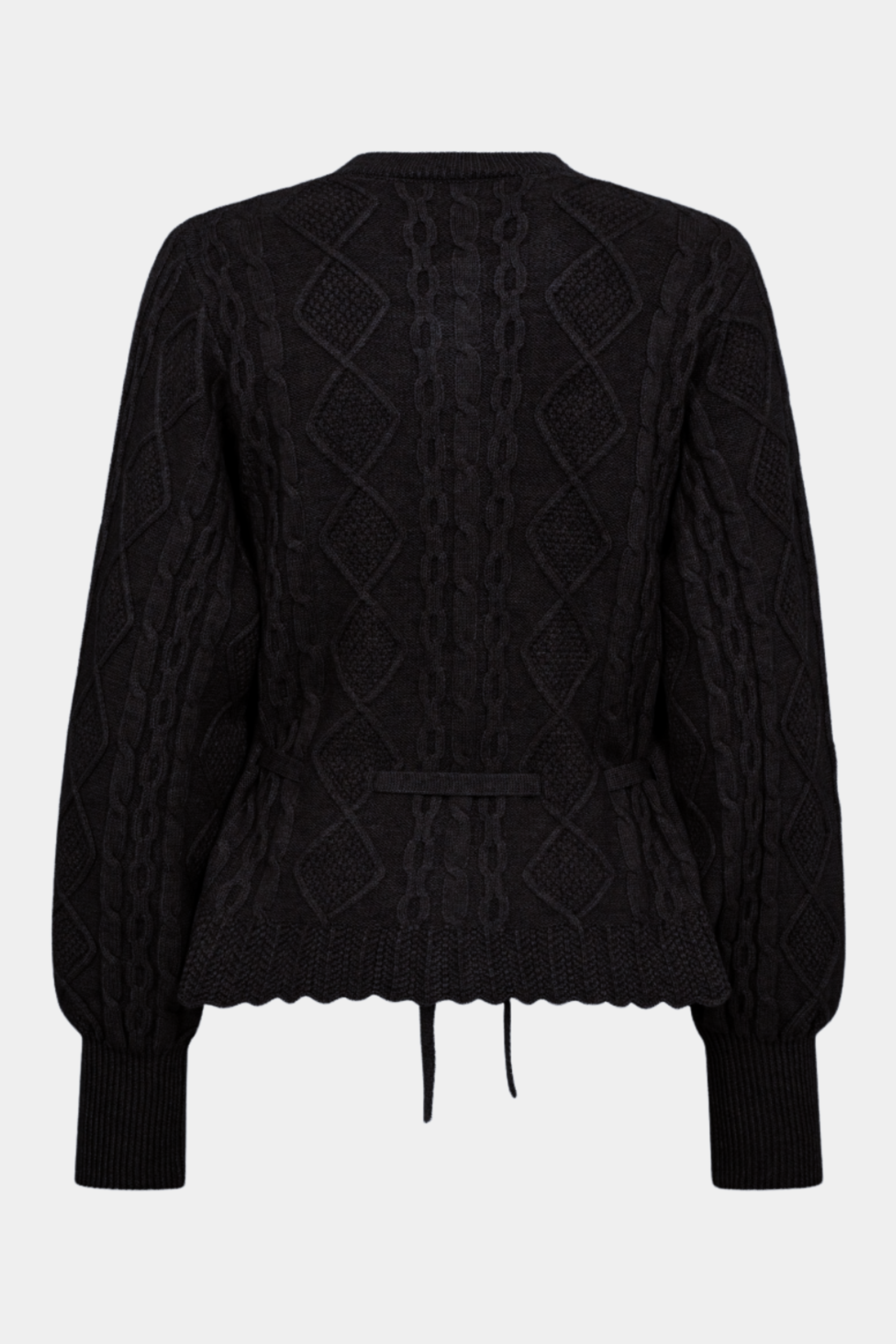 RowCC cable tie cardigan