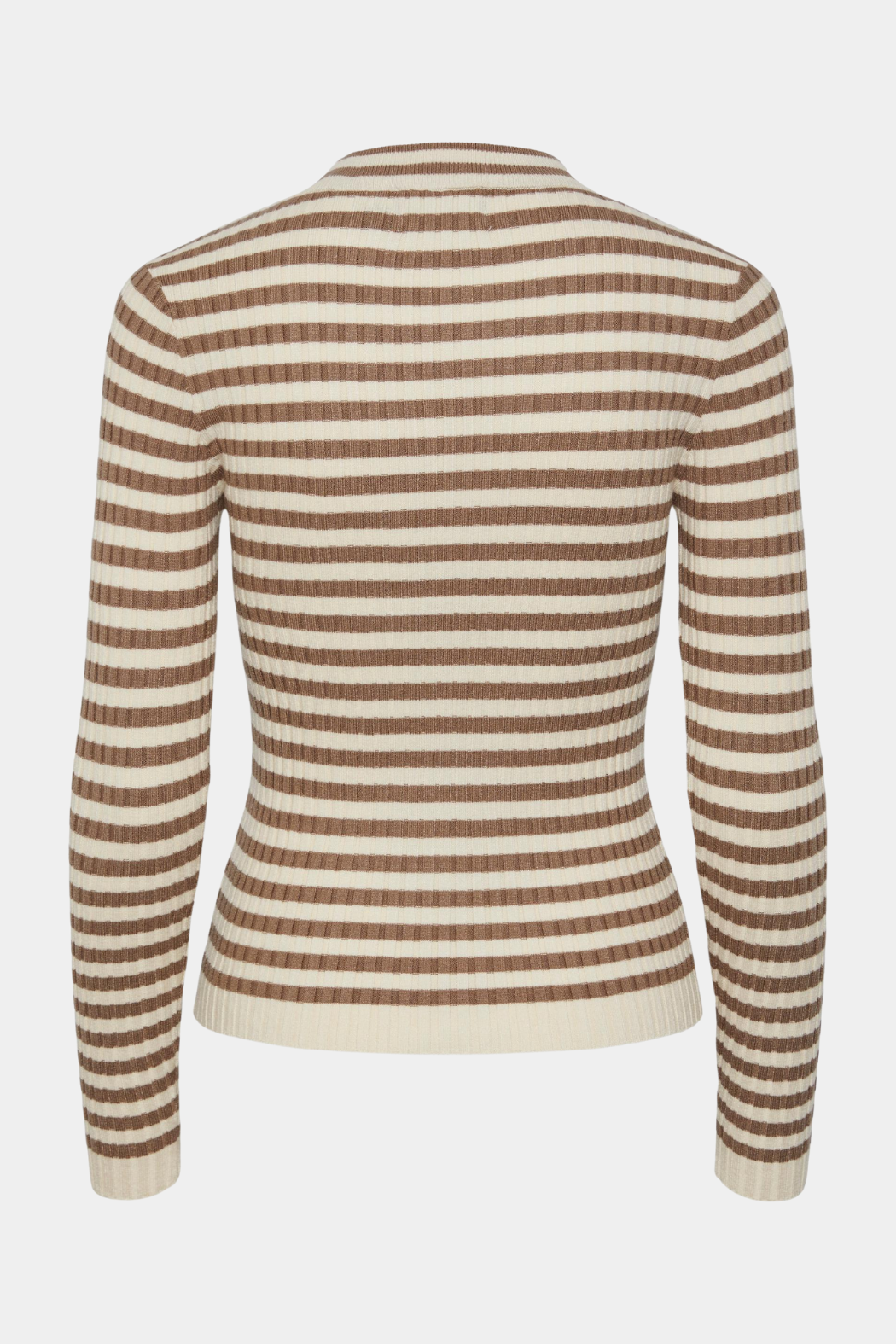 PCCrista ls o-neck knit, fossil/birch