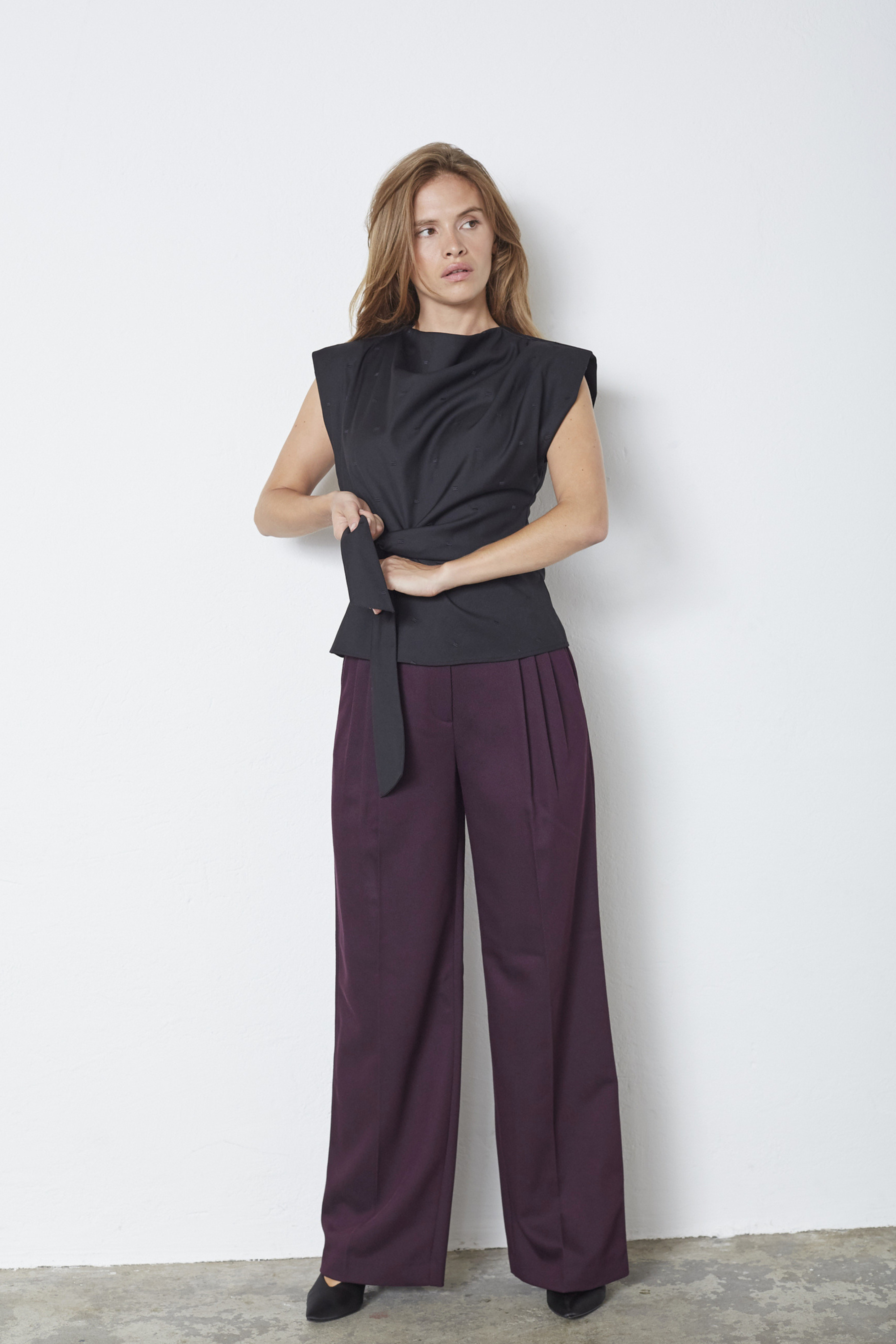 SagaCC pleat top