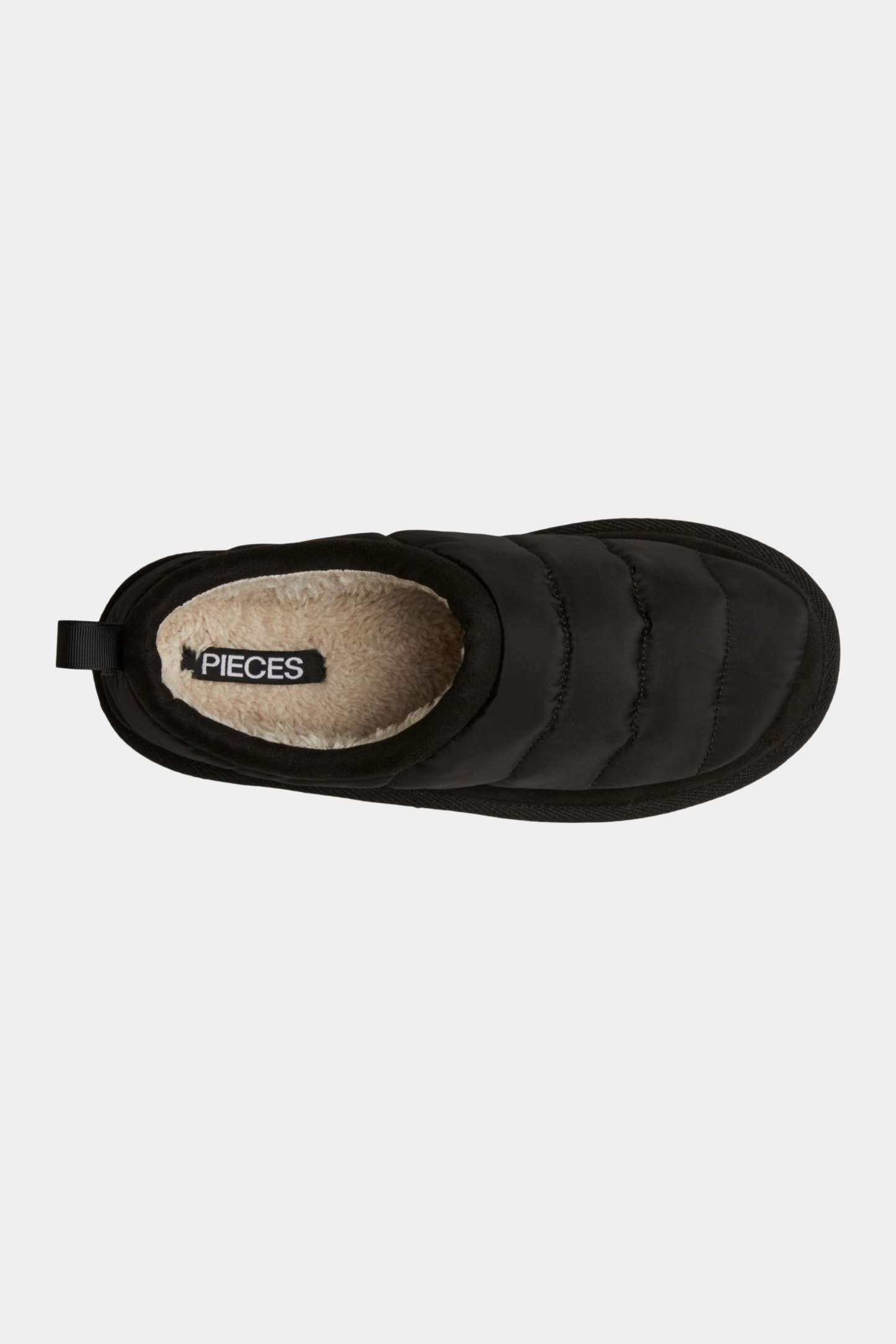 PCKara padded slipper, black