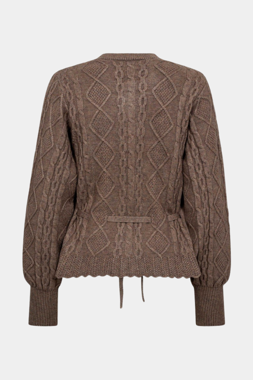 RowCC cable tie cardigan