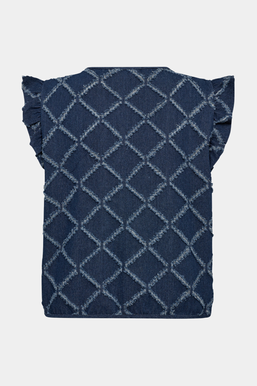 MilanCC denim frill vest