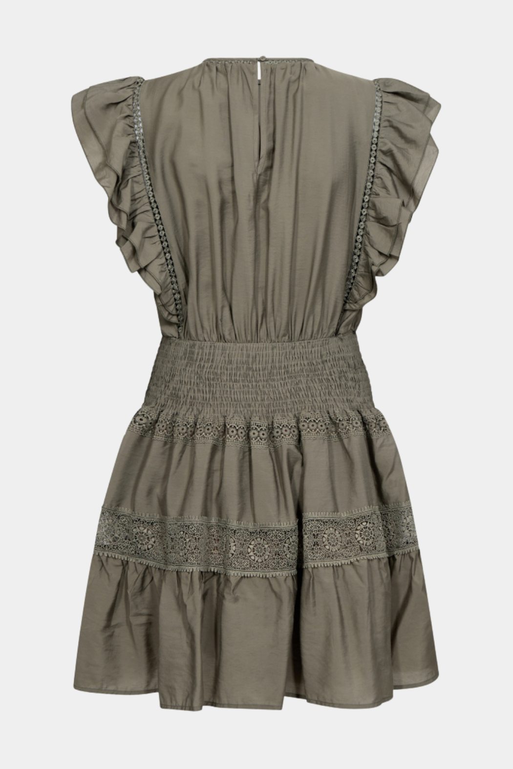 CallumCC frill pintuck dress