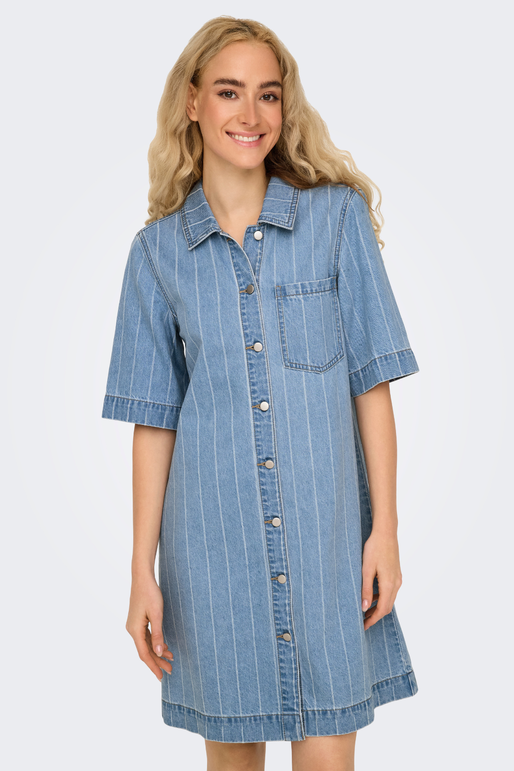 ONLAsta s/s stripe denim dress