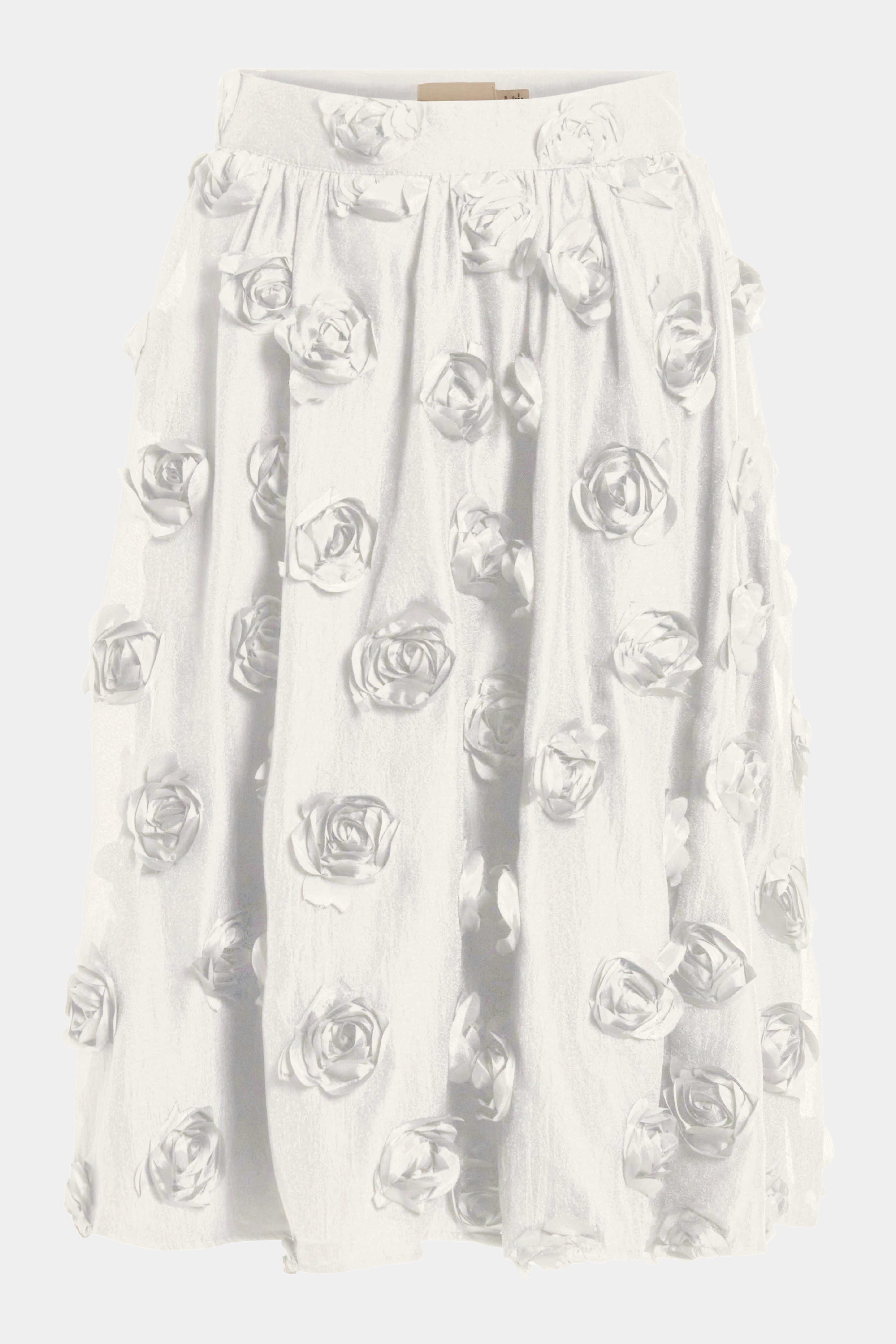 nederdel, skirt, midi, løs, loose, a-shape, fyldig, organza, transparent, gennemsigtig, blomster, roser, roses, flower, summer, sommer, sommerlig, elegant, fin, feminin, hverdag, fest, kvinde, dame, woman