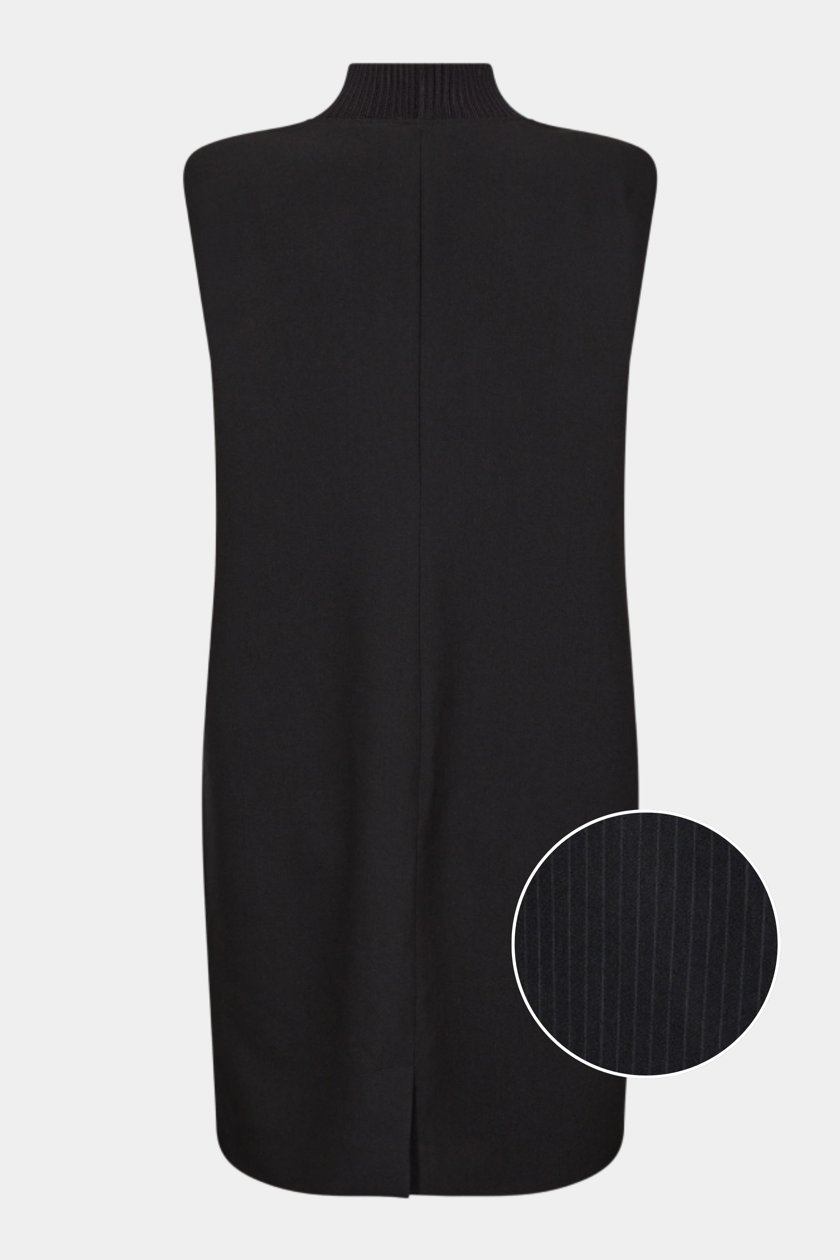 IdaCC pin rib turtleneck dress, dark grey