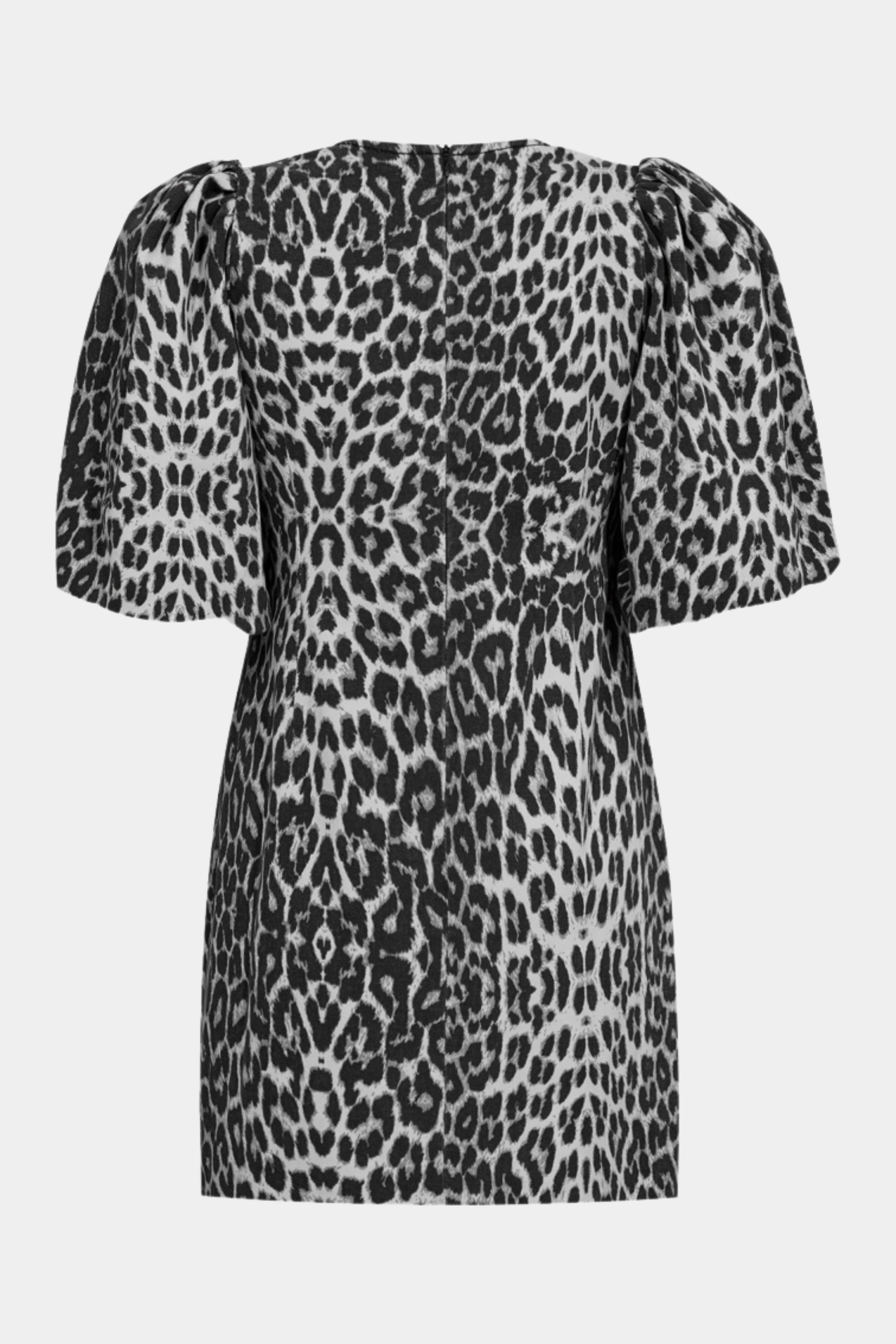 LeoCC crop puff dress, dark grey