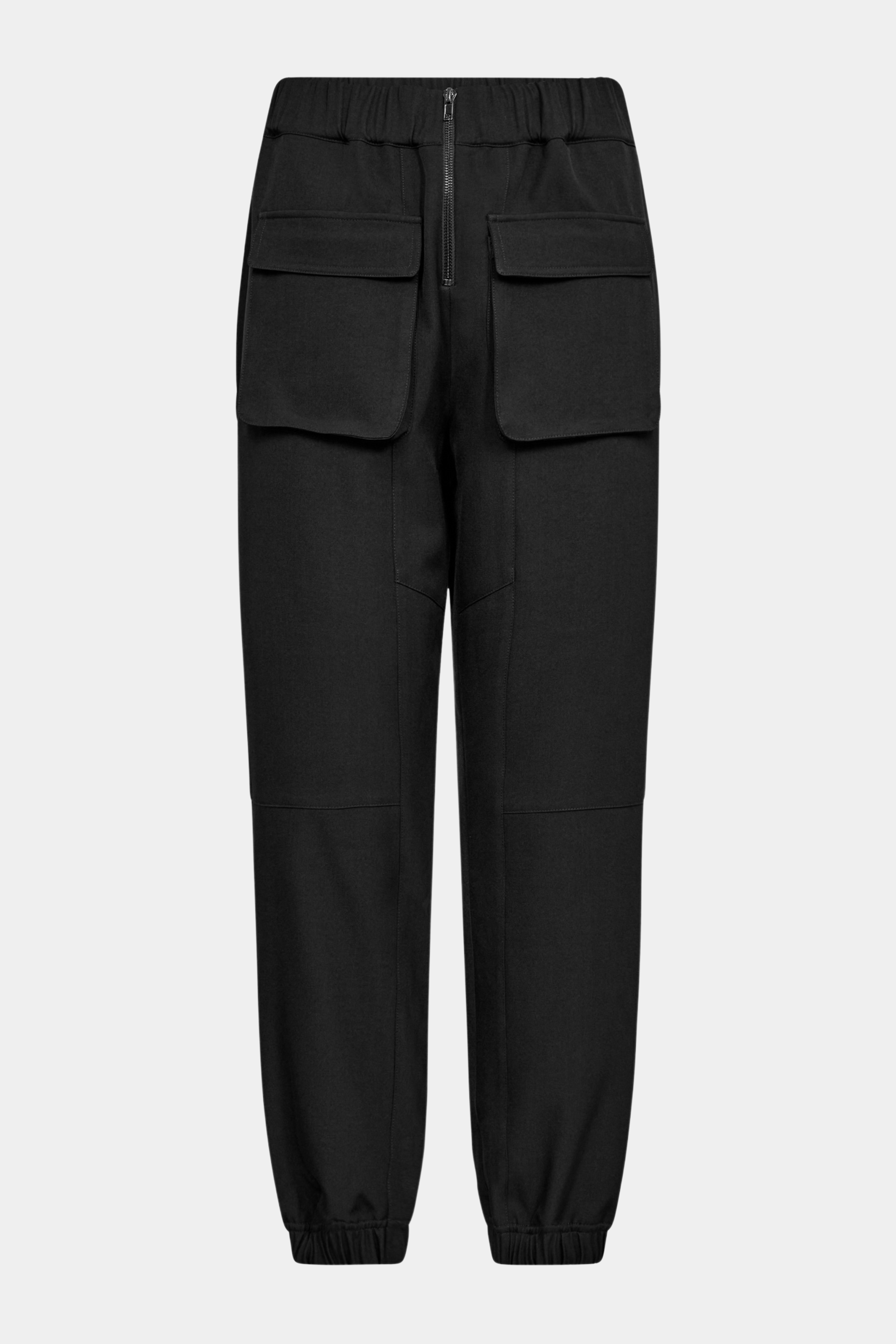 Fin, smuk, elegant, klassisk, staple, feminin, pæn, rå, cool, sej, unik, musthave, hverdag, fest, kvinde, dame, woman, bukser, buks, pant, trekvart, lommer, lynlås, sporty, elastik, løs, loose, elastic