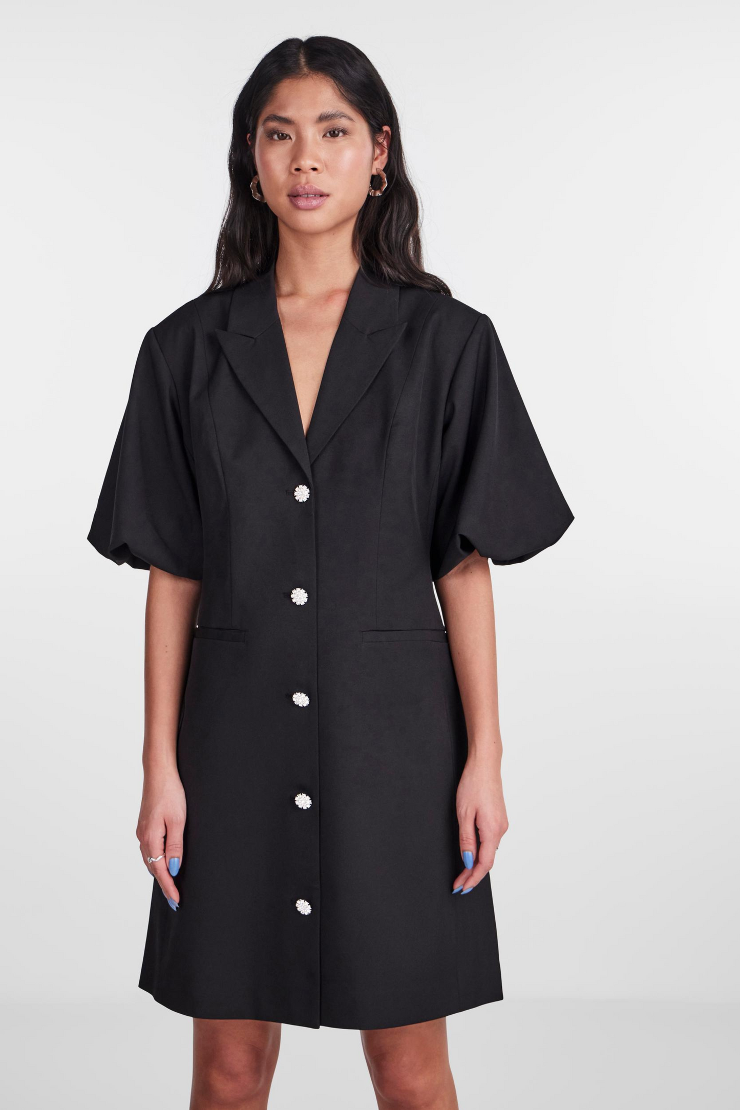 PCSienna 2/4 tailored dress, black