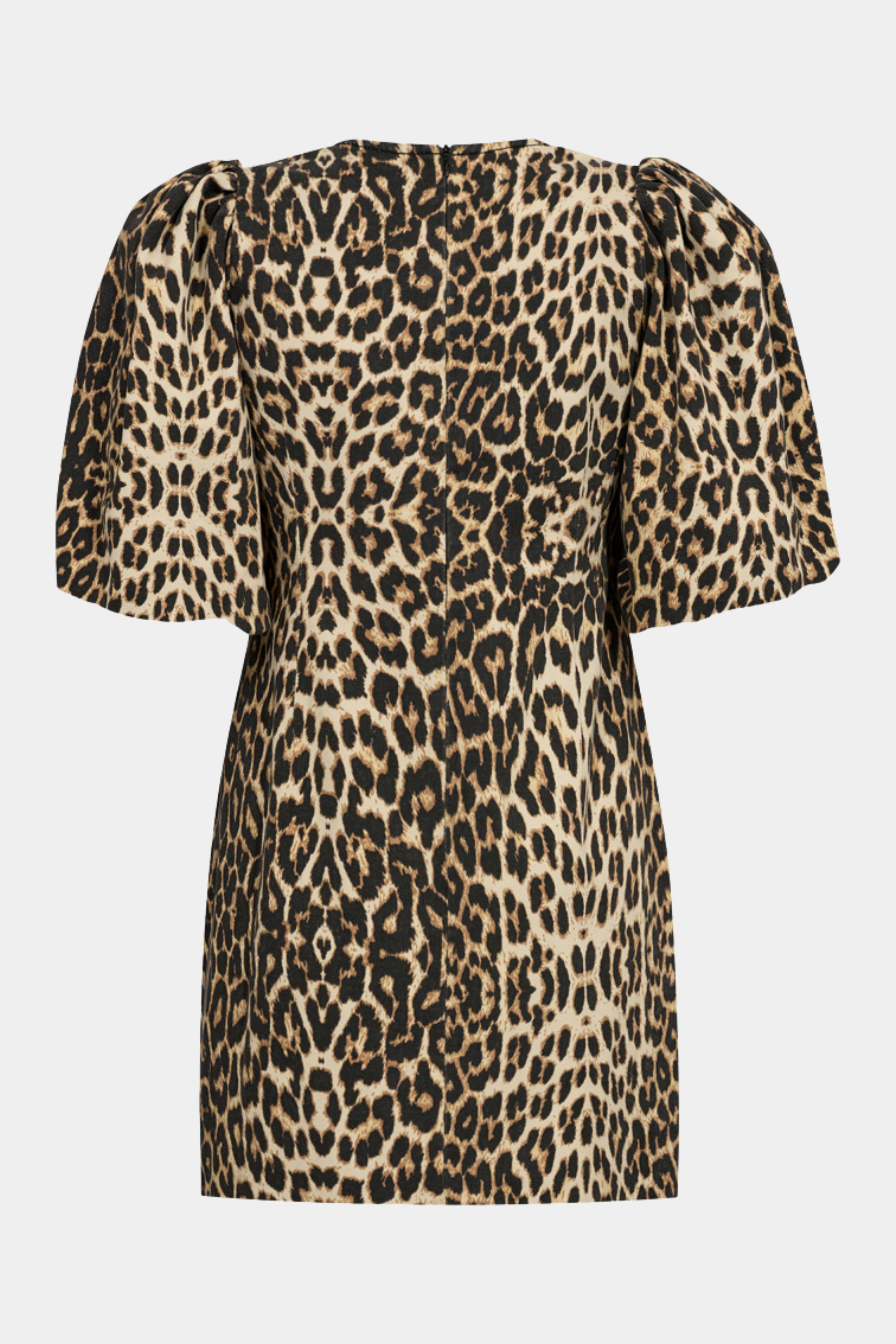 LeoCC crop puff dress, khaki