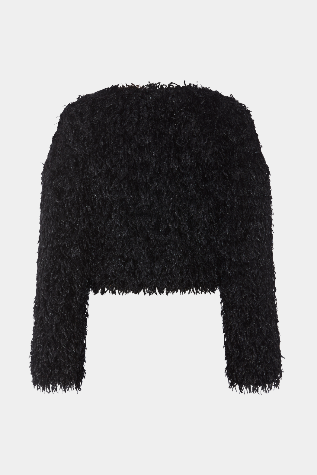 jakke, bolero, trøje, cardigan, langhåret, hår, teddy, blød, frynser, varm, sort, festlig, fin, smuk, elegant, klassisk, feminin, pæn, rå, cool, sej, unik, musthave, hverdag, fesr