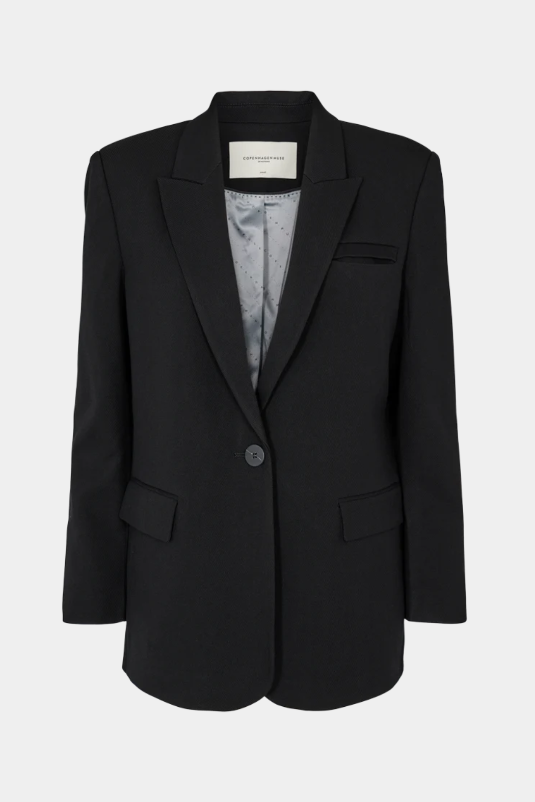blazer, blazerjakke, habit, habitjakke, revers, figur, fitted, facon, sort, fin, smuk, elegant, klassisk, feminin, pæn, rå, cool, sej, unik, musthave, basis, basic, hverdag, fest