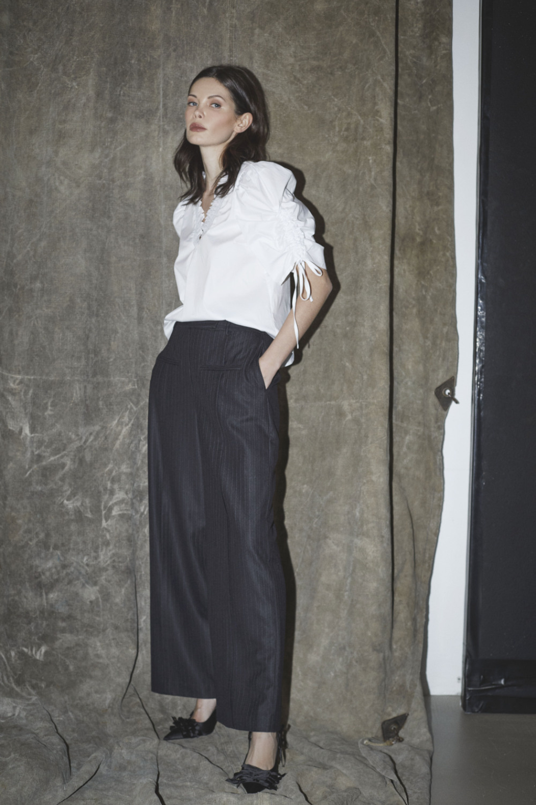 SannaCC SS puf v-blouse