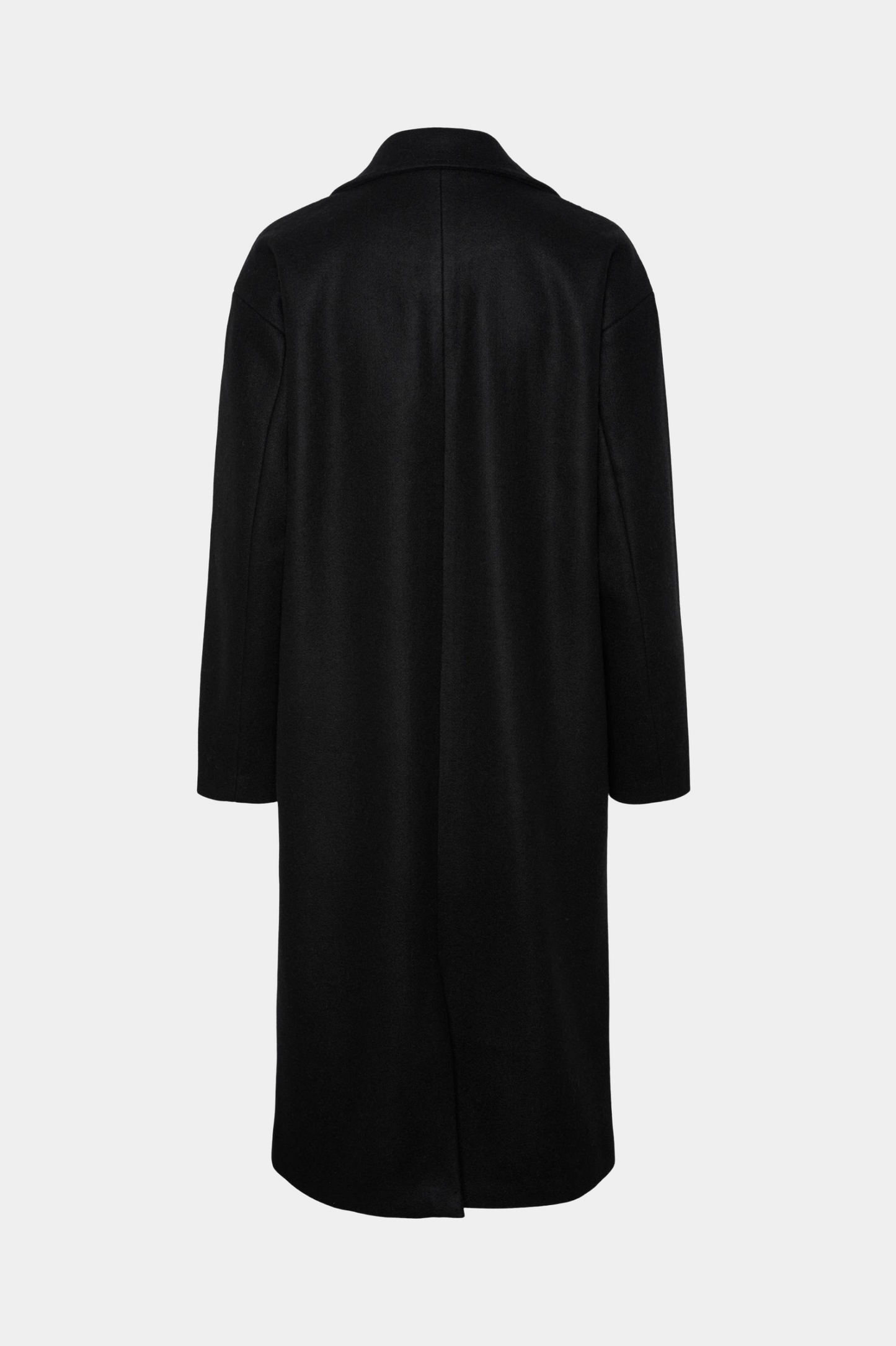 jakke, frakke, coat, sort, blød, knapper, revers, habit, fin, smuk, elegant, klassisk, feminin, pæn, rå, cool, sej, unik, musthave, basis, basic, hverdag, fest