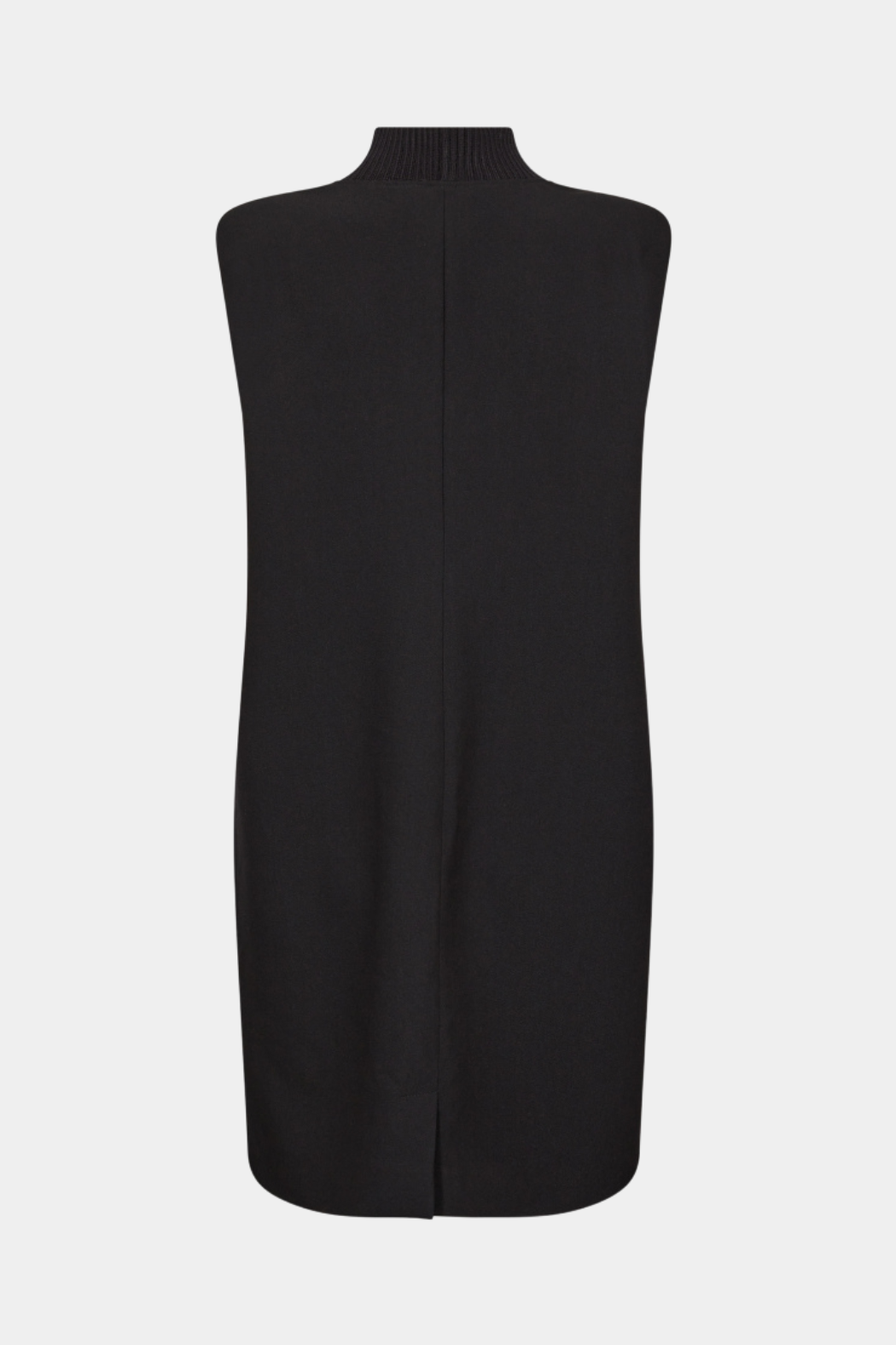 kjole, dress, lomme, lommer, rib, højhals, ærmeløs, sort, black, fin, smuk, elegant, klassisk, feminin, pæn, rå, cool, sej, unik, musthave, hverdag, fest