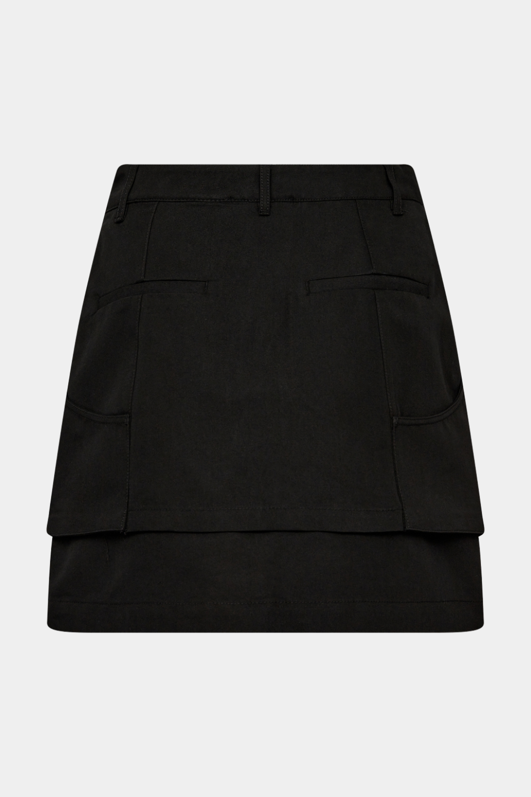 nederdel, skirt, cargo, cargoskirt, sort, black, lommer, lomme, fin, smuk, elegant, klassisk, feminin, pæn, rå, cool, sej, unik, musthave, hverdag, fest