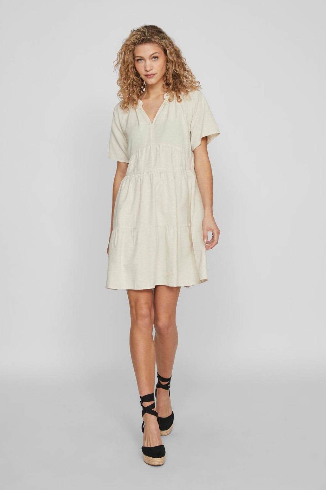 VIPrisilla s/s v-neck short dress