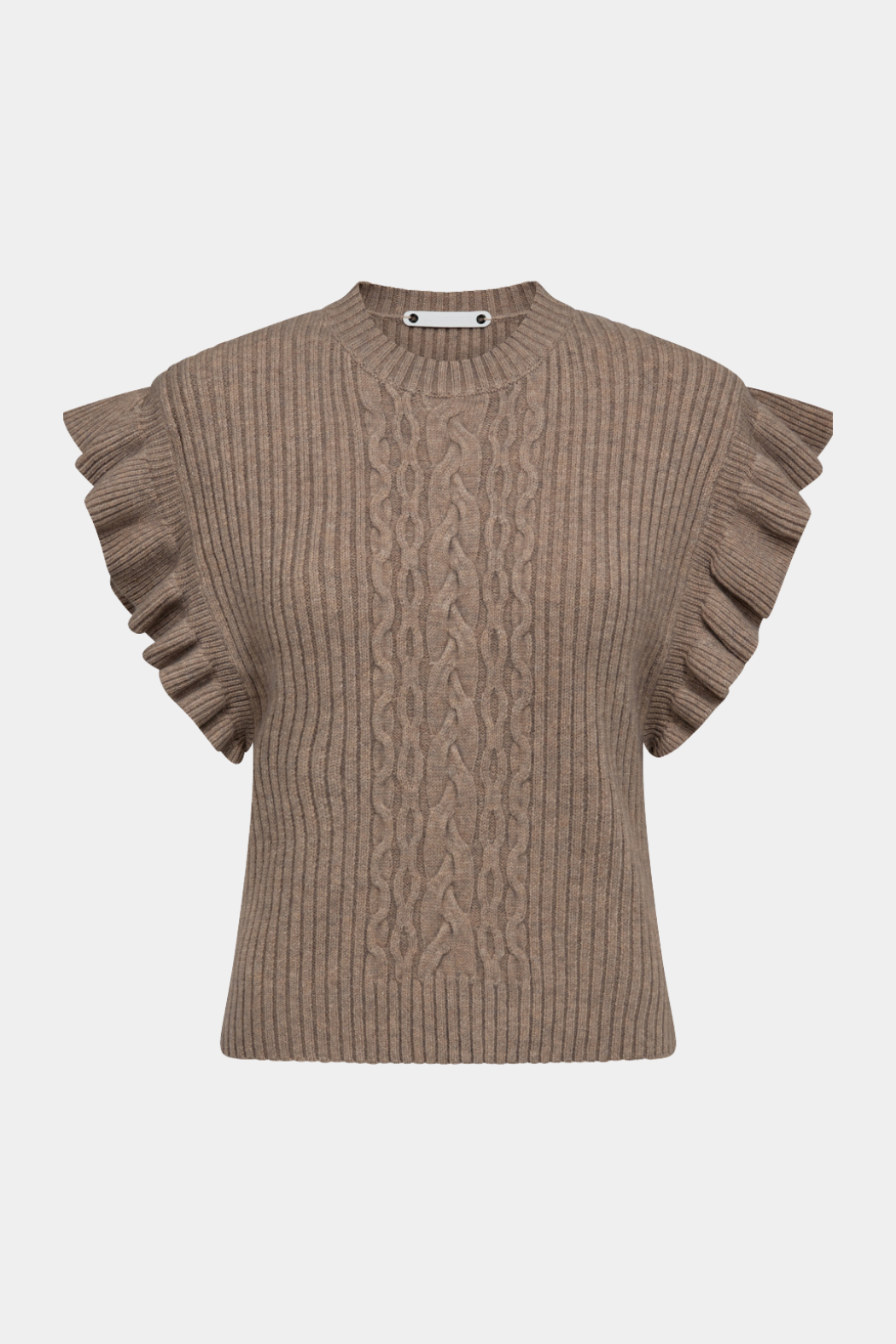 vest, strik, knit, kabel, kabelstrik, flæse, flæser, fin, smuk, elegant, klassisk, feminin, pæn, rå, cool, sej, unik, musthave, hverdag, fest, blød, varm