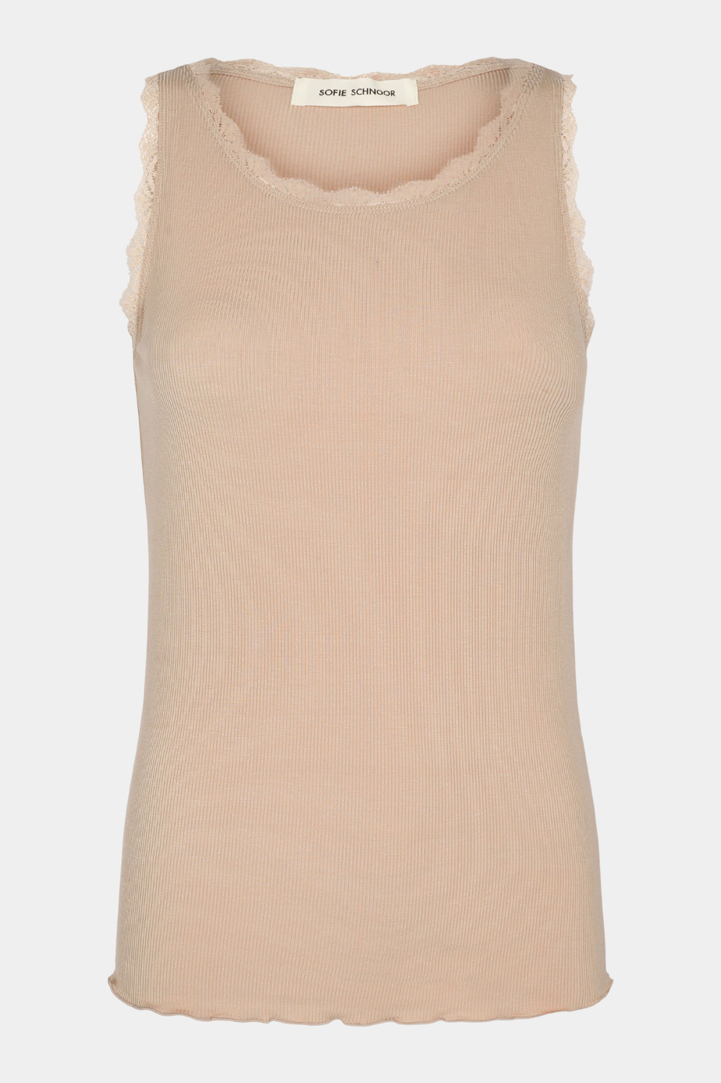 top, bluse, basic, basis, staple, blonde top, nude, hudfarvet, rosa, rose, peach, blondetop, blød, soft, rib, ribbet, stretch, elastik, soft, blød, rosemunde, kvinde, dame, woman