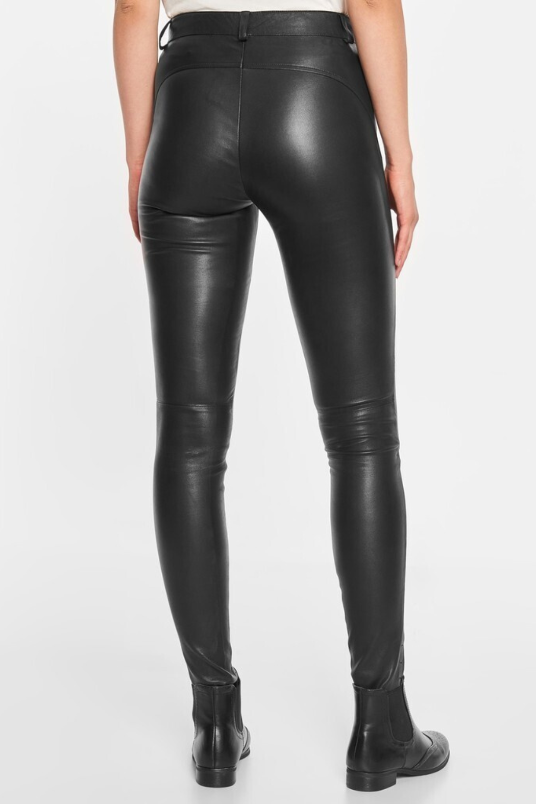 Leggings w. saddle and zip pockets black/black