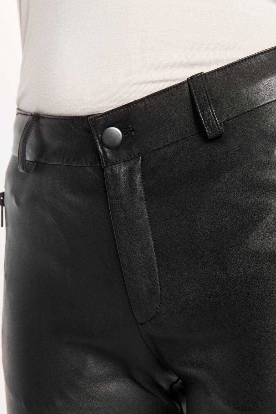 Leggings w. saddle and zip pockets black/black