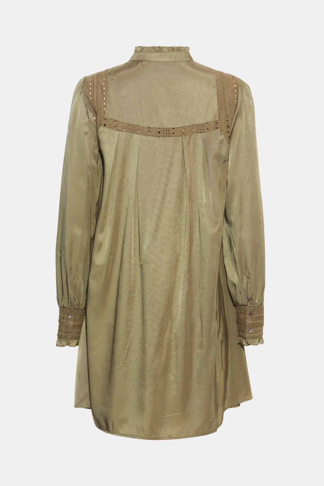 Kjole, dress, skjorte, tunika, skjortekjole, shiny, blank, blonde, broderi, knapper, fin, smuk, elegant, klassisk, feminin, pæn, rå, cool, sej, unik, hverdag, fest