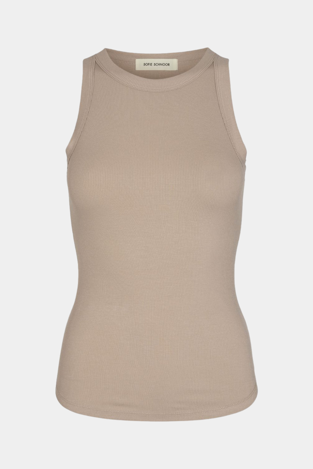top, bluse, hvid, white, rib, rundhals, viskose, let, blød, fin, smuk, elegant, klassisk, feminin, pæn, rå, cool, sej, unik, musthave, basis, basic, hverdag, fest