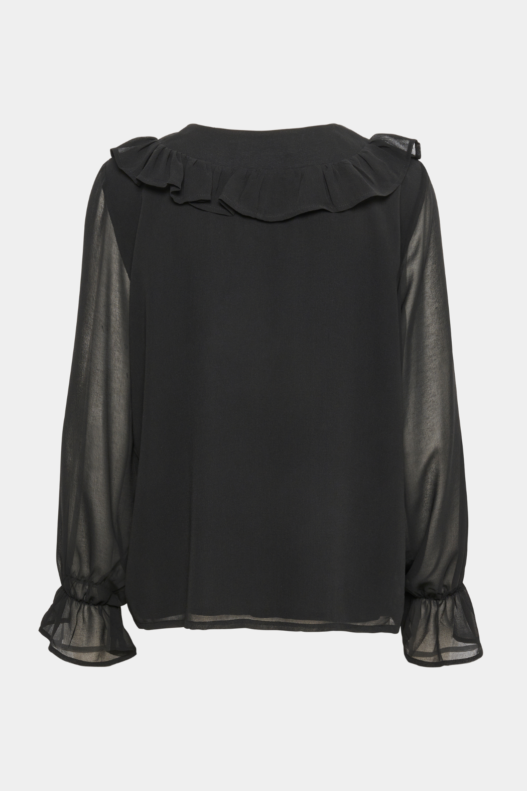 bluse, blouse, shirt, skjorte, sort, black, flæse, flæser, transparent, gennemsigtig, let, mesh, fin, smuk, elegant, klassisk, feminin, pæn, rå, cool, sej, unik, musthave, hverdag, fest