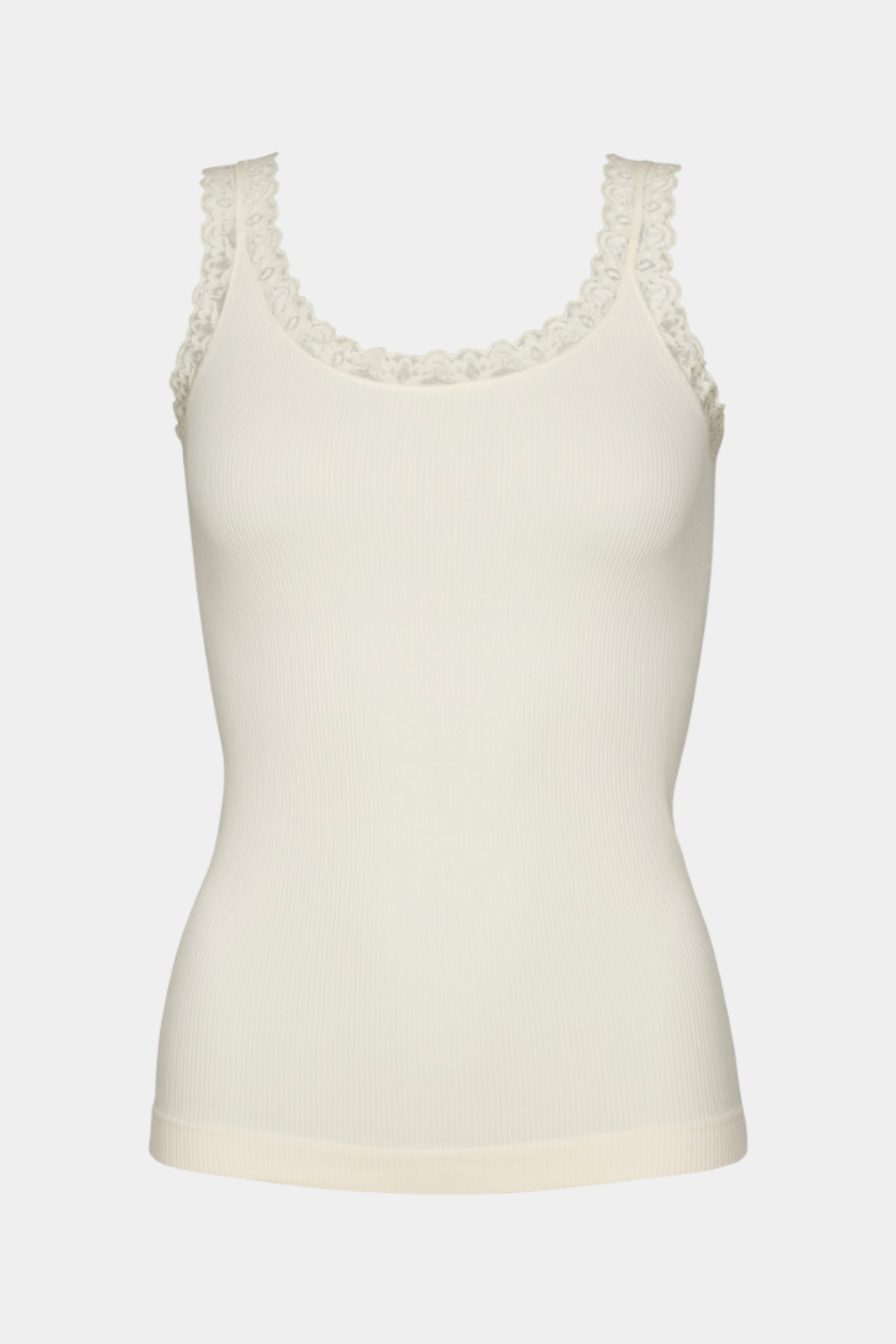 Frida rib top, panna