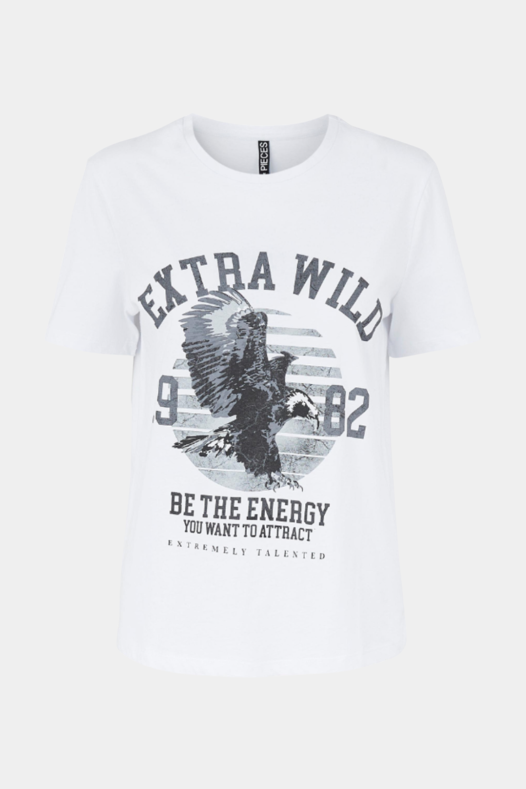 t-shirt, tee, print, rå, cool, top, black, sort, stretch, kortærmet, elegant, fin, feminin, hverdag, fest, smuk