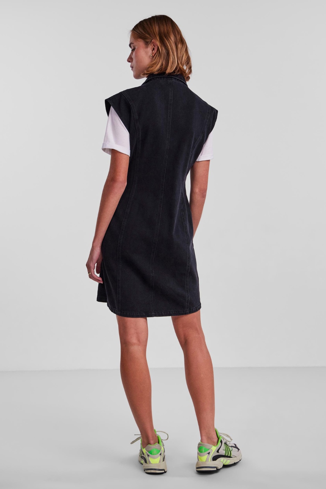 PCAma leah sl denim dress
