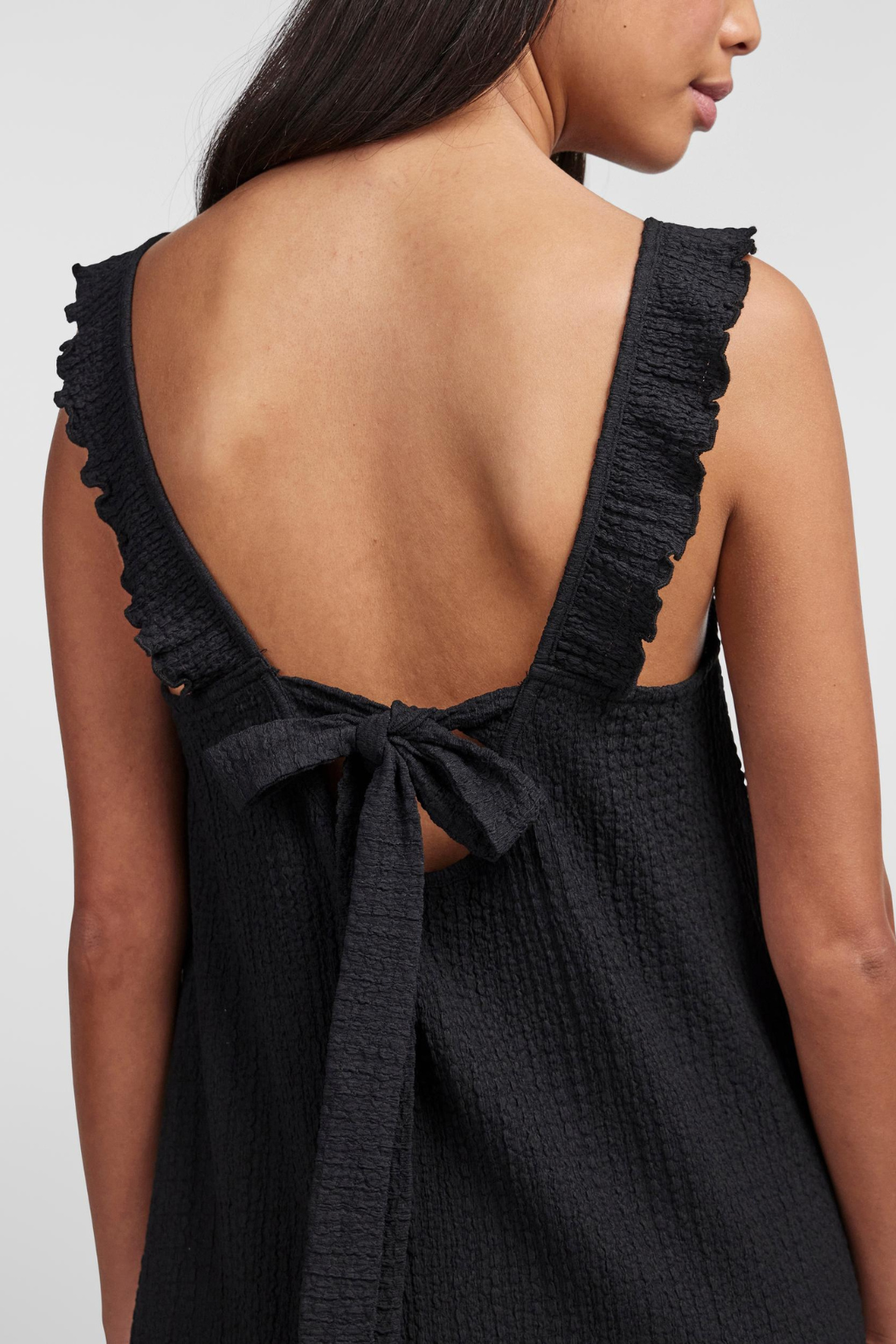 PCLullu strap ankle dress, black