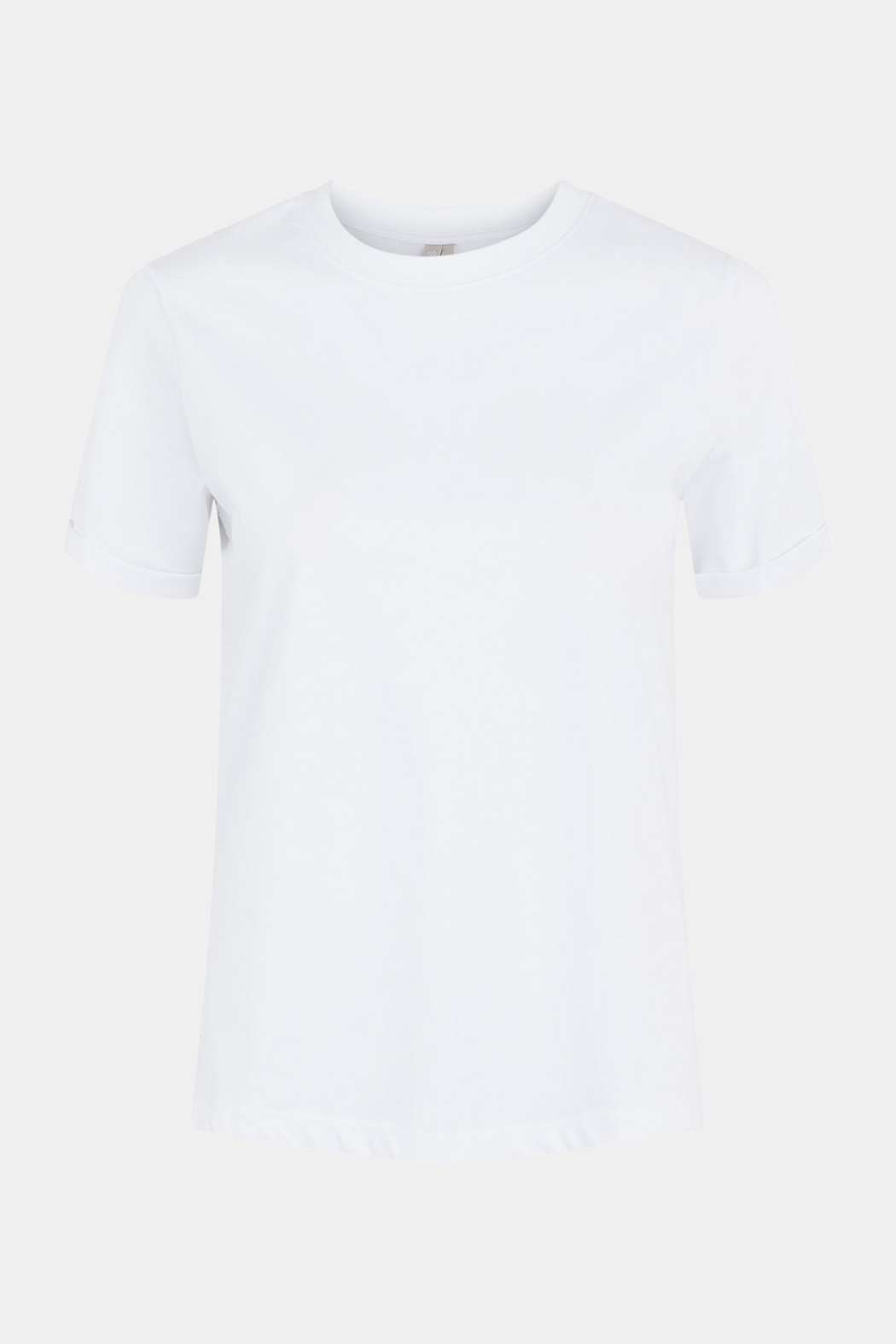 t-shirt, top, bluse, blouse, basic, basis, klassisk, hvid, white, bomuld, økologisk, organic, soft, blød, opsmøg, kortærmet, rund hals, hverdag, fin, fest, kvinde, dame, woman, unisex