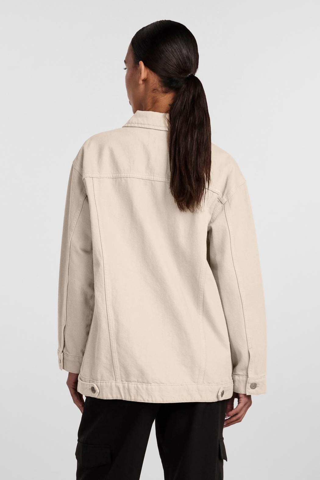 PCTika LS oversize denim jacket