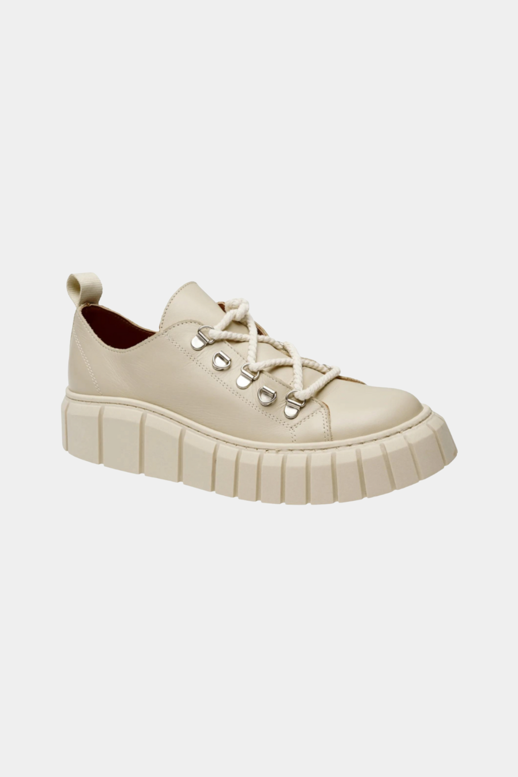sneaker, sneaks, sneakers, sko, kondisko, skind, læder, rå sål, gummi, comfort, memoryskum, snørrerbånd, creme, råhvid, Fin, smuk, elegant, klassisk, pæn, rå, cool, sej, unik, musthave, hverdag, fest