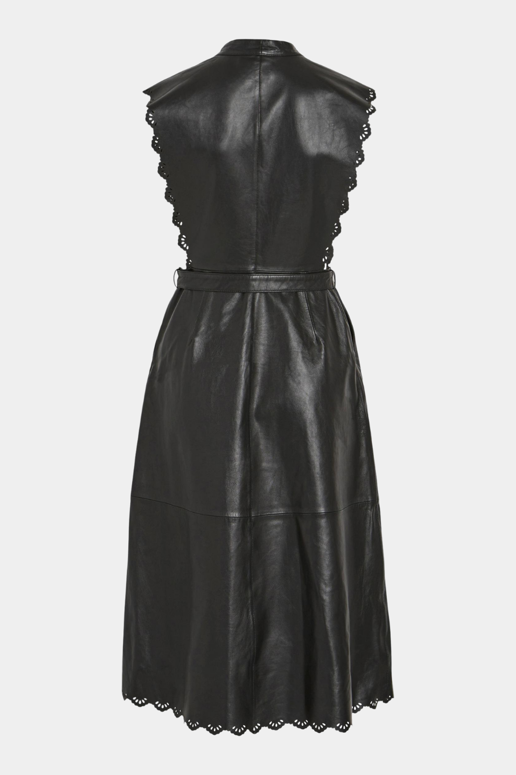 VISascha S/L leather midi dress