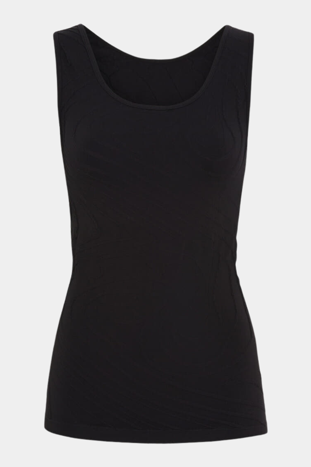 top, tank top, tanktop, sort, black, soft, blød, stretchy, microfiber, mikrofiber, åndbar, farveægte, allergivenlig, hverdag, fin, kvinde, dame, woman