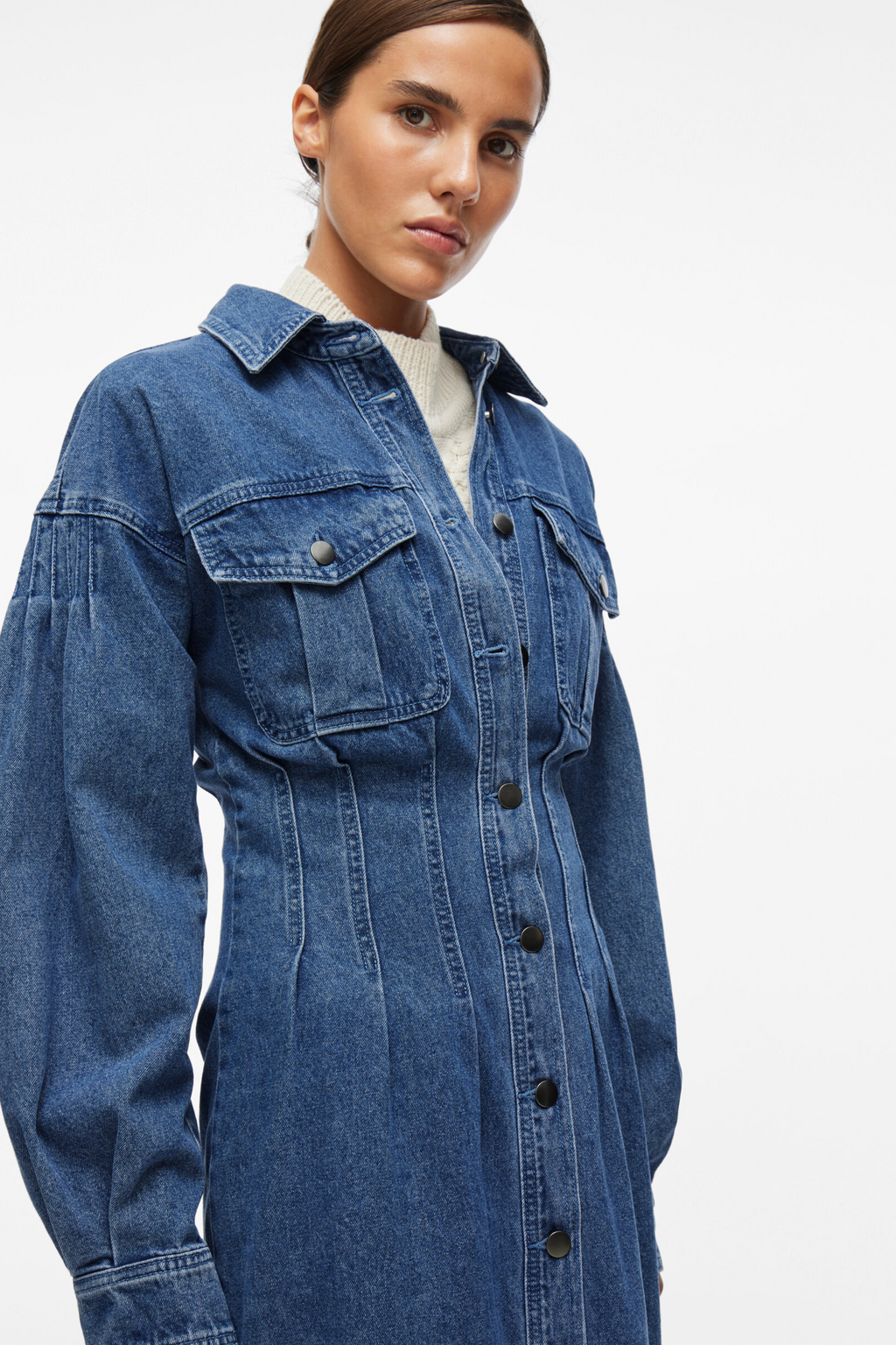 ROUAnneliese L/S shirt denim dress