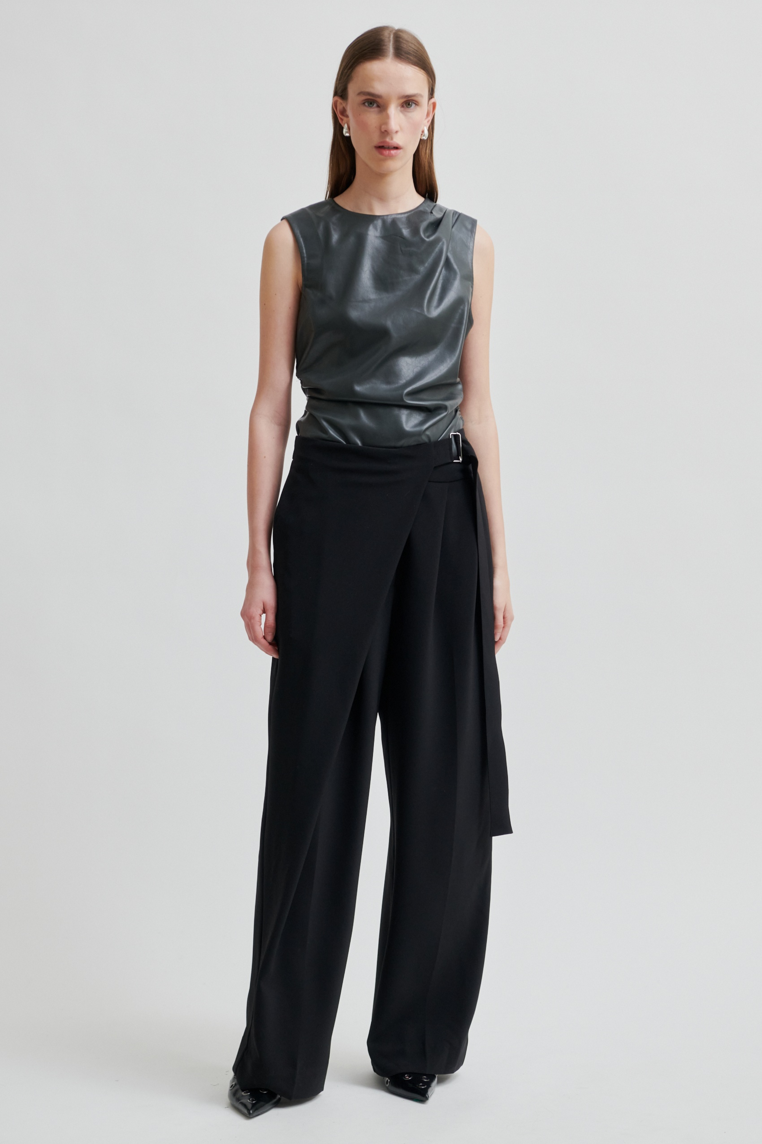 Fique wrap trousers