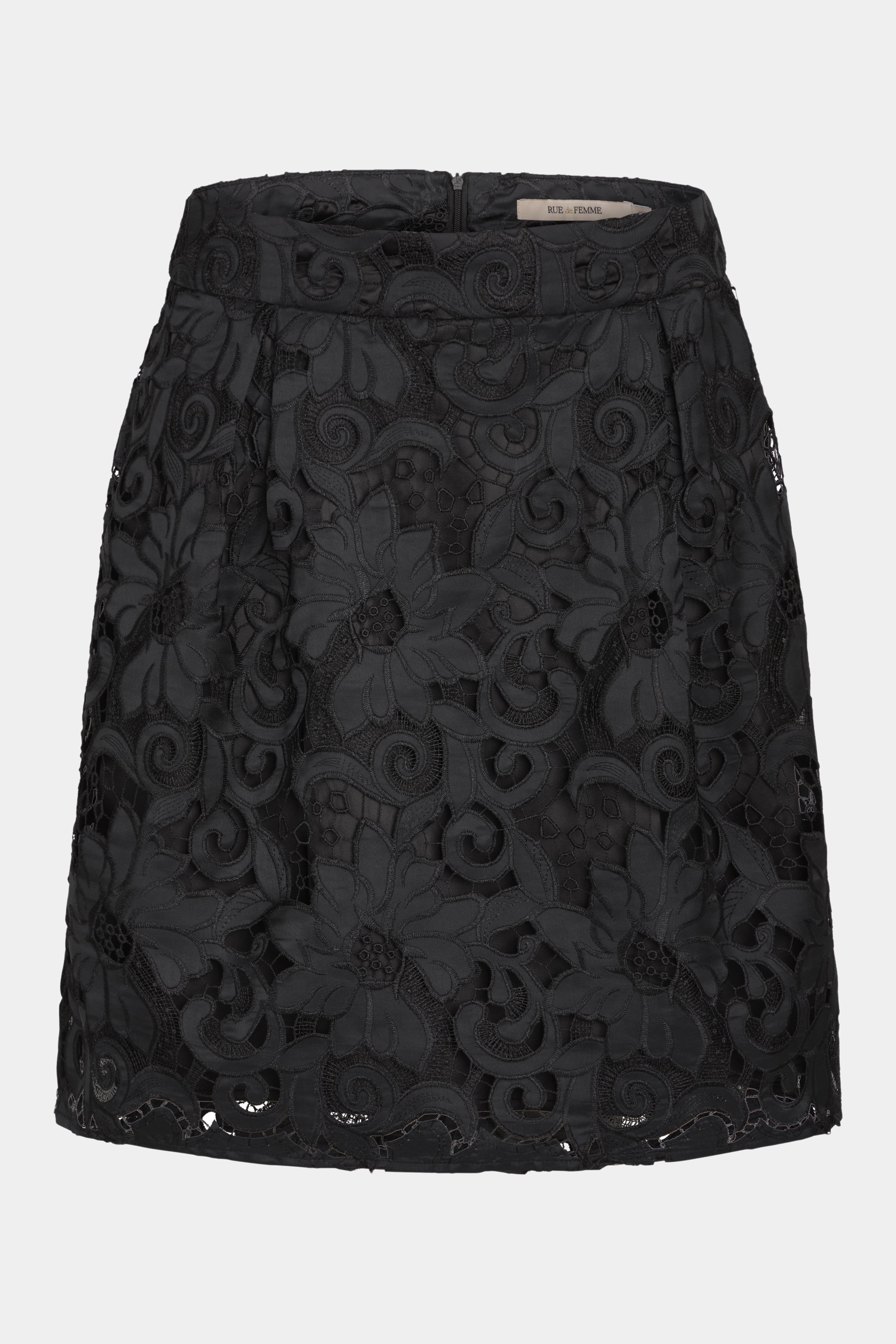 nederdel, skirt, short, midi, blonde, lace, sort, black, blondenederdel, elegant, fin, feminin, hverdag, fest, kvinde, dame, woman