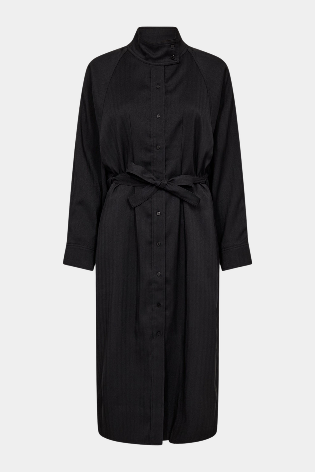 Fin, smuk, elegant, klassisk, staple, feminin, pæn, rå, cool, sej, unik, musthave, hverdag, fest, kvinde, dame, woman, kjole, dress, midi, maxi, lang, knælang, mellemlang, sort, black,s tribet, strib, stripe, jacquard, flagermus, flagermusærmer, batwing, høj hals turtleneck, knapper, bælte, bindbånd, langærmet, vinter, sporty, voluminøs, læg
