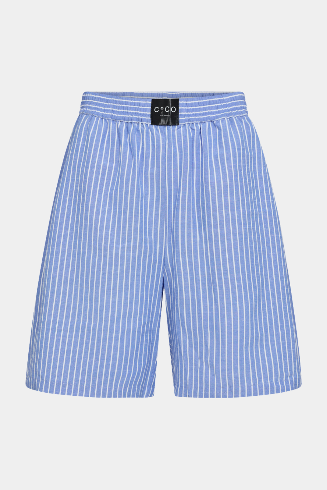 shorts, blå, blue, lyseblå, stribet, striber, logo, Fin, smuk, elegant, klassisk, feminin, pæn, rå, cool, sej, unik, musthave, hverdag, fest 