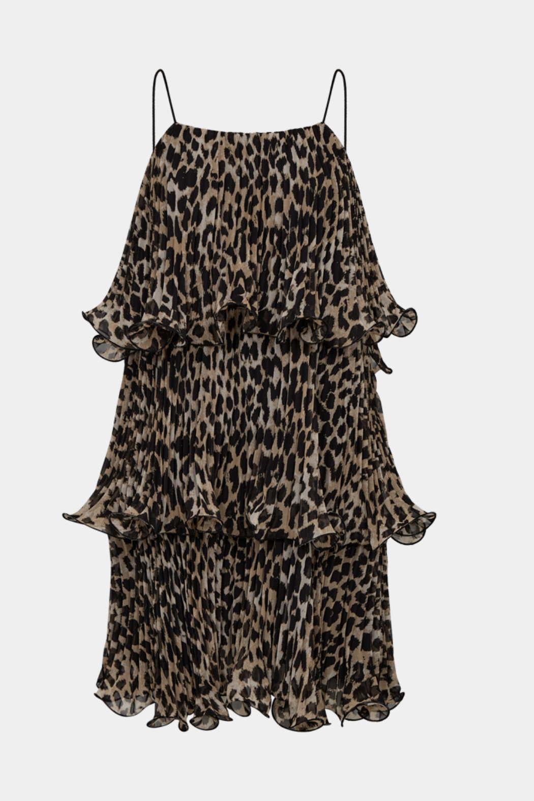 kjole, dress, kort, short, leo, leopard, print, flæser, frill, Fin, smuk, elegant, klassisk, feminin, pæn, rå, cool, sej, unik, musthave, hverdag, fest
