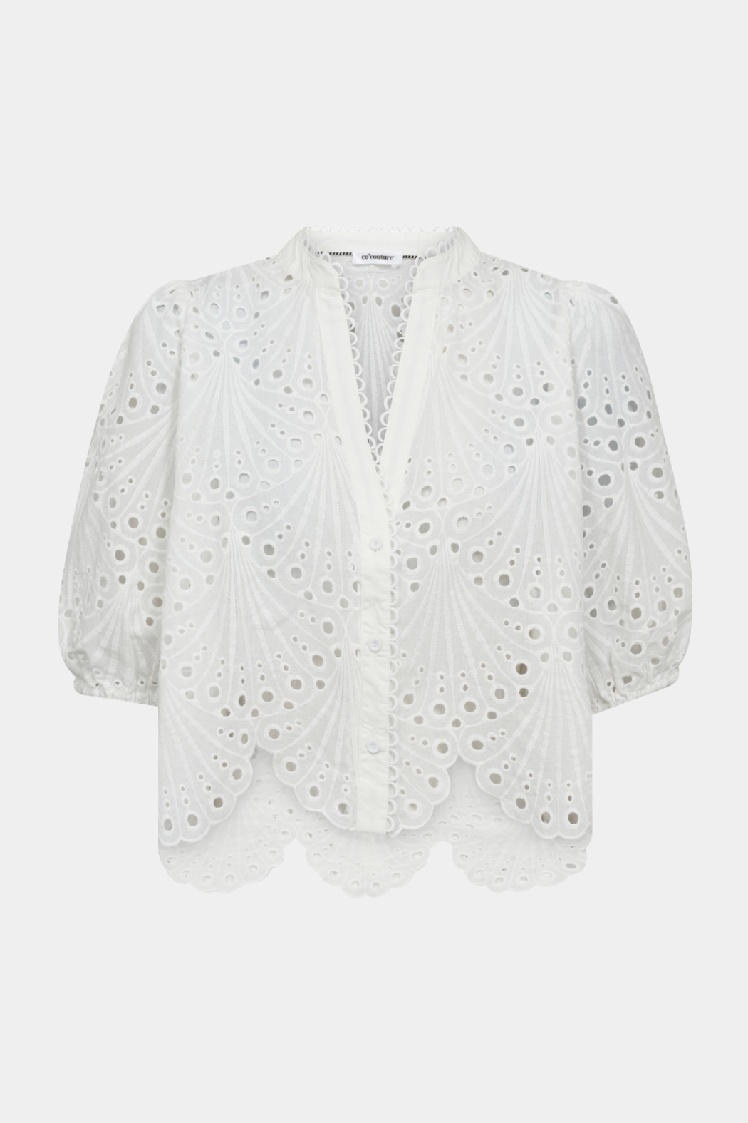 skjorte, skirt, blonder, blonde, lace, borderi, broderi anglaise, hvis, hulmønster, knapper kort, Fin, smuk, elegant, klassisk, feminin, pæn, rå, cool, sej, unik, musthave, hverdag, fest 
