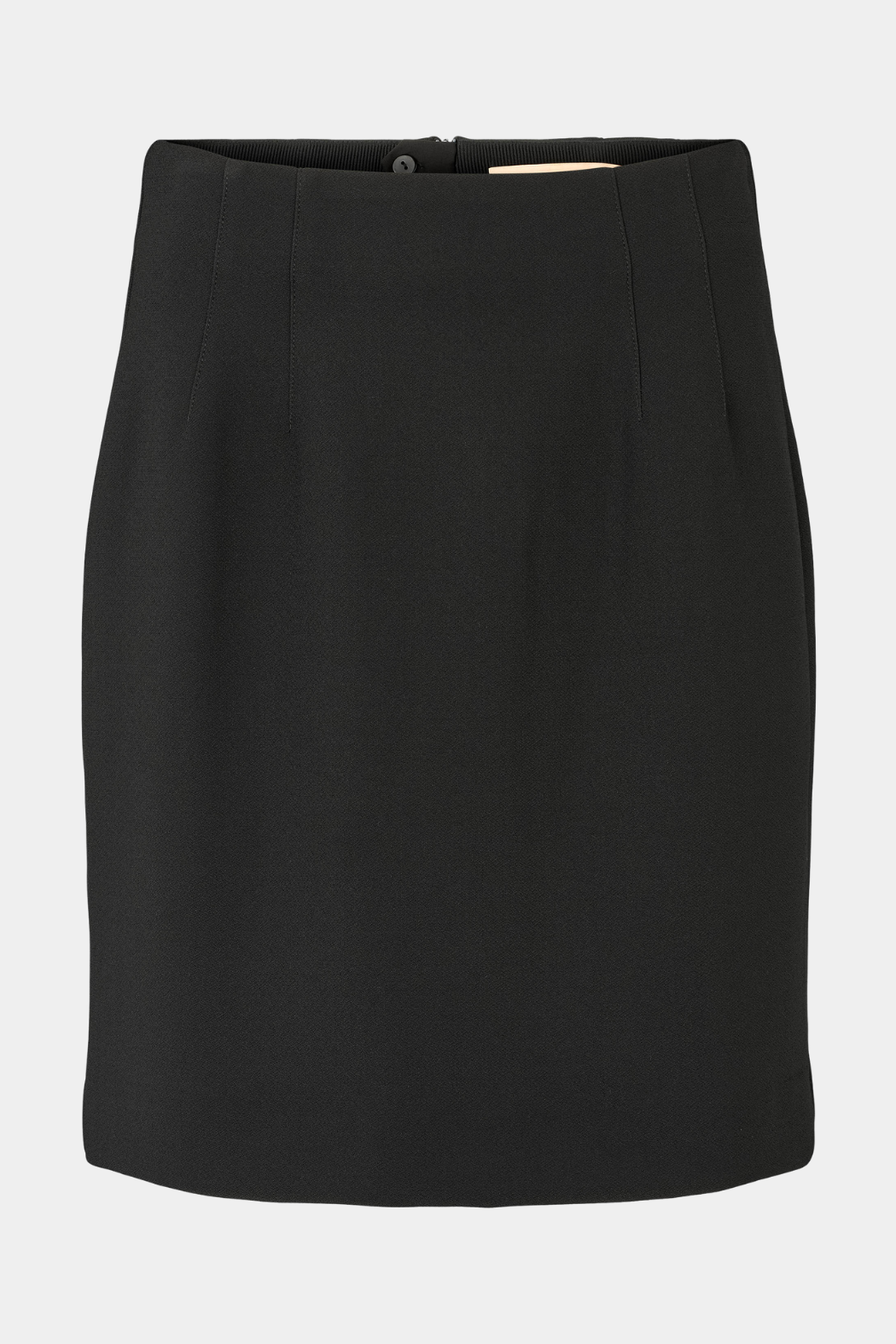 nederdel, skirt, sort, midi, elastisk, stretch, Fin, smuk, elegant, klassisk, staple, feminin, pæn, rå, cool, sej, unik, musthave, hverdag, fest, kvinde, dame, woman
