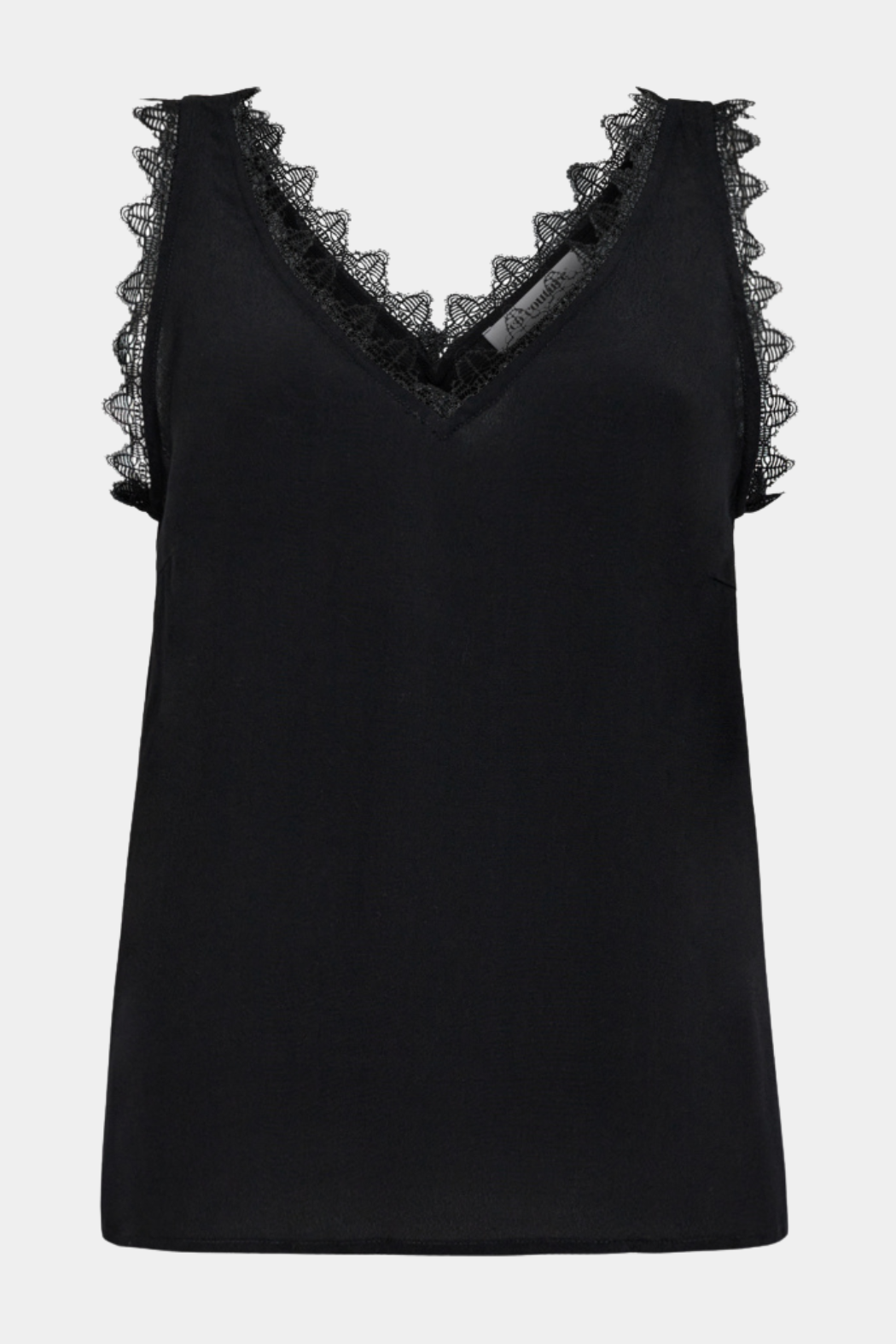 top, blondetop, sort, black, blonde, lace, løs, løstsiddende. Fin, smuk, elegant, klassisk, feminin, pæn, rå, cool, sej, unik, musthave, hverdag, fest 
