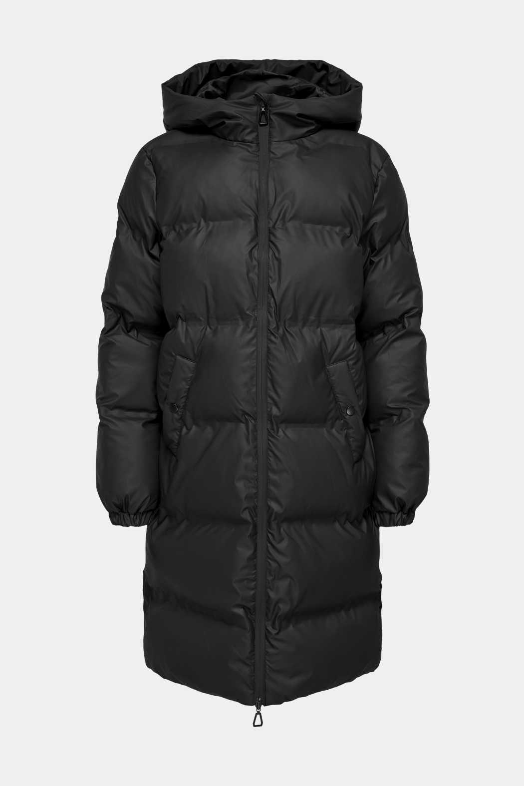 jakke, frakke, vinterjakke, vandafvisende, regnjakke, raincoat, sort, black, varm, ski, vinter, hætte, Fin, smuk, elegant, klassisk, staple, feminin, pæn, rå, cool, sej, unik, musthave, hverdag, fest, kvinde, dame, woman
